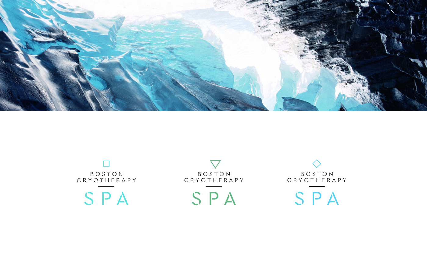 logo icons photo graphic design Spa boston ice cold