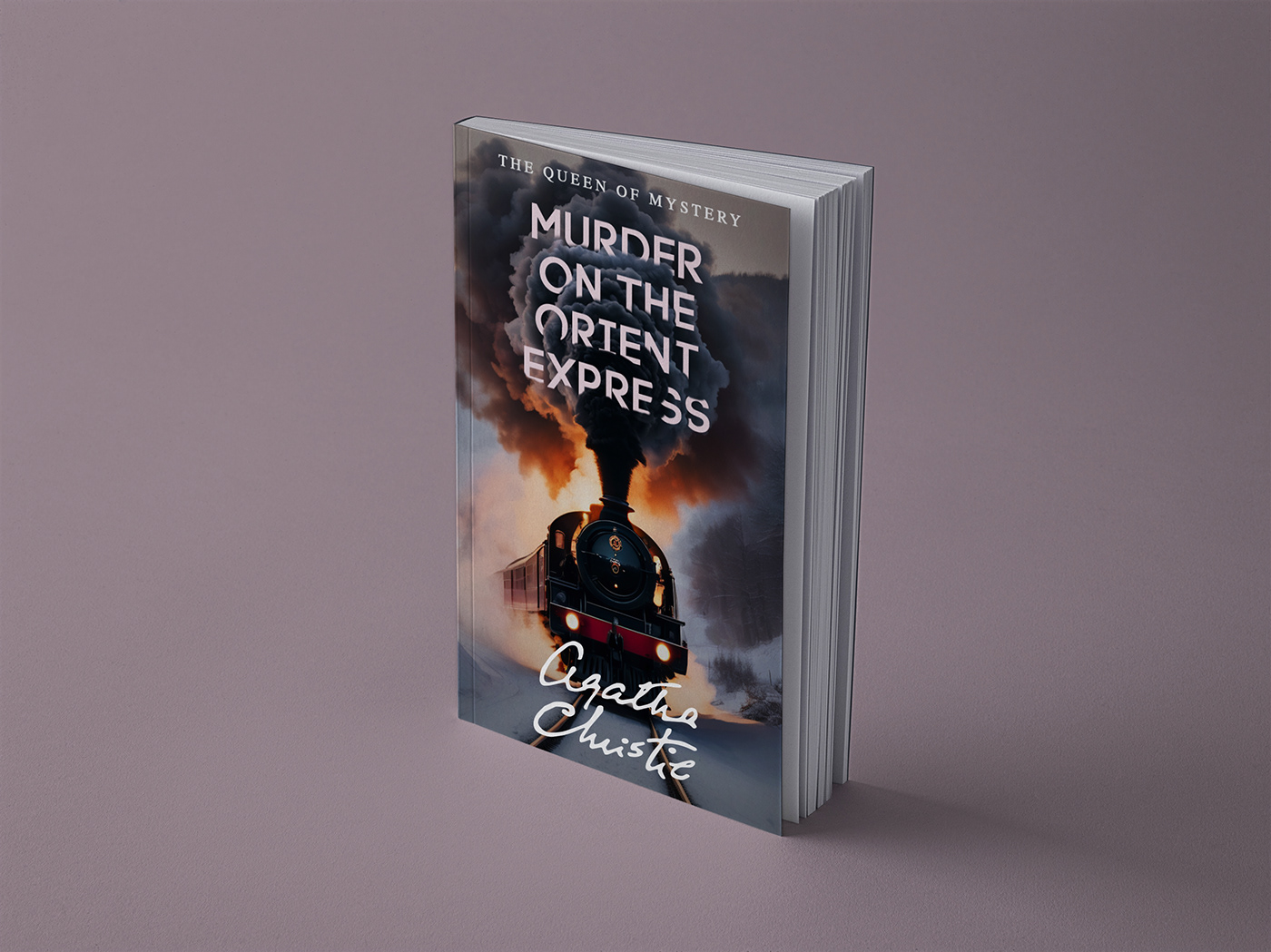 agatha christie murder book cover design typography   murder mystery hercule poirot Book Cover Design book cover illustration book covers
