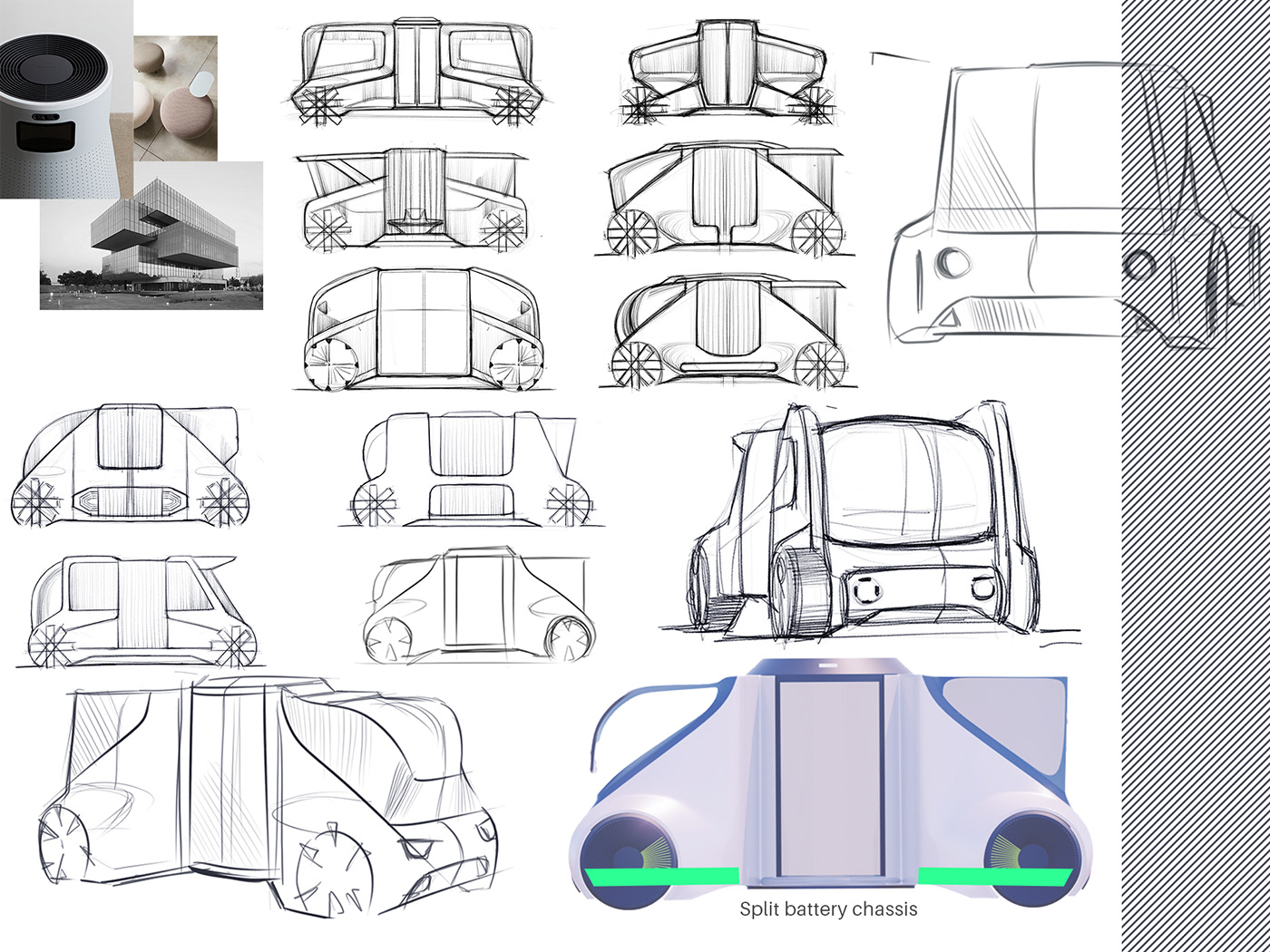 architecture Automotive design Autonomous car design future mobility industrial design  public transportation Shared Mobility Transportation Design Vehicle Design