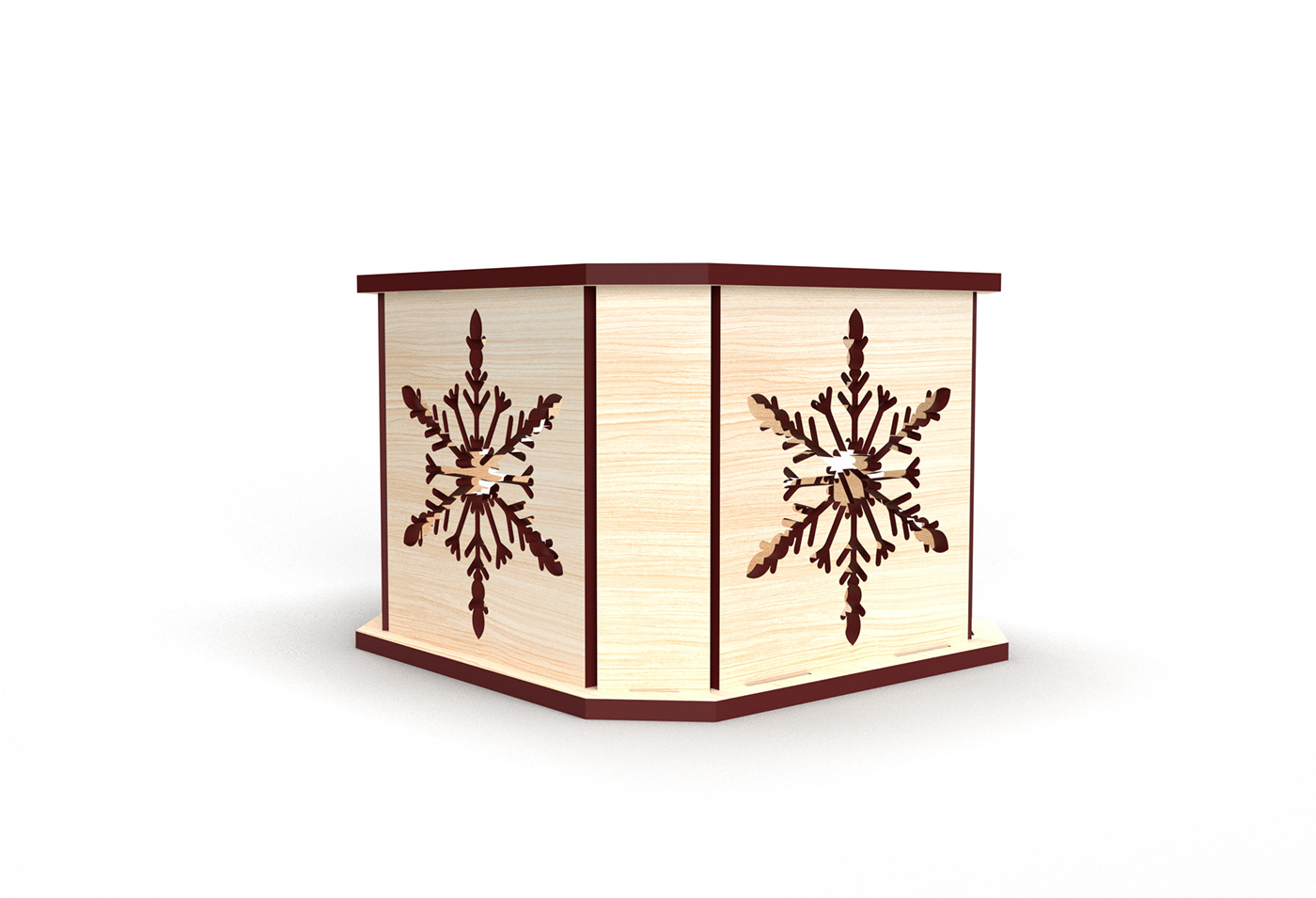 christmas candle holder laser cut christmas