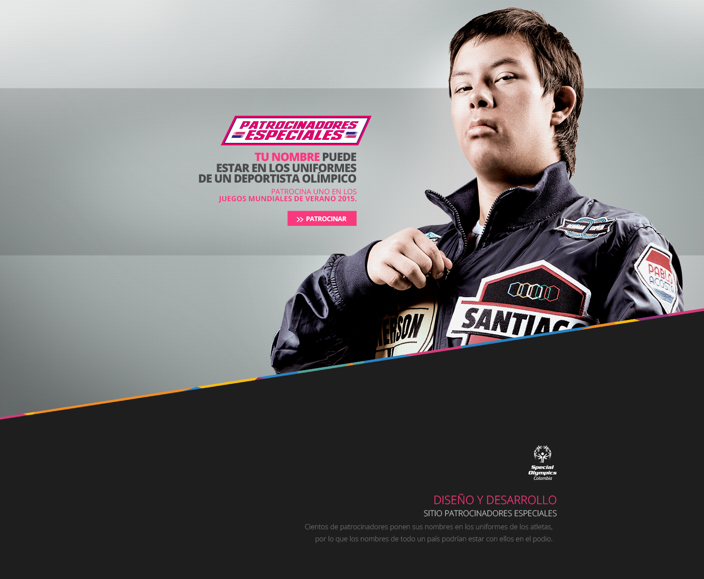 mobile UI ux Responsive donation digital Creativity special Olympics olimpicos patrocinadores Web