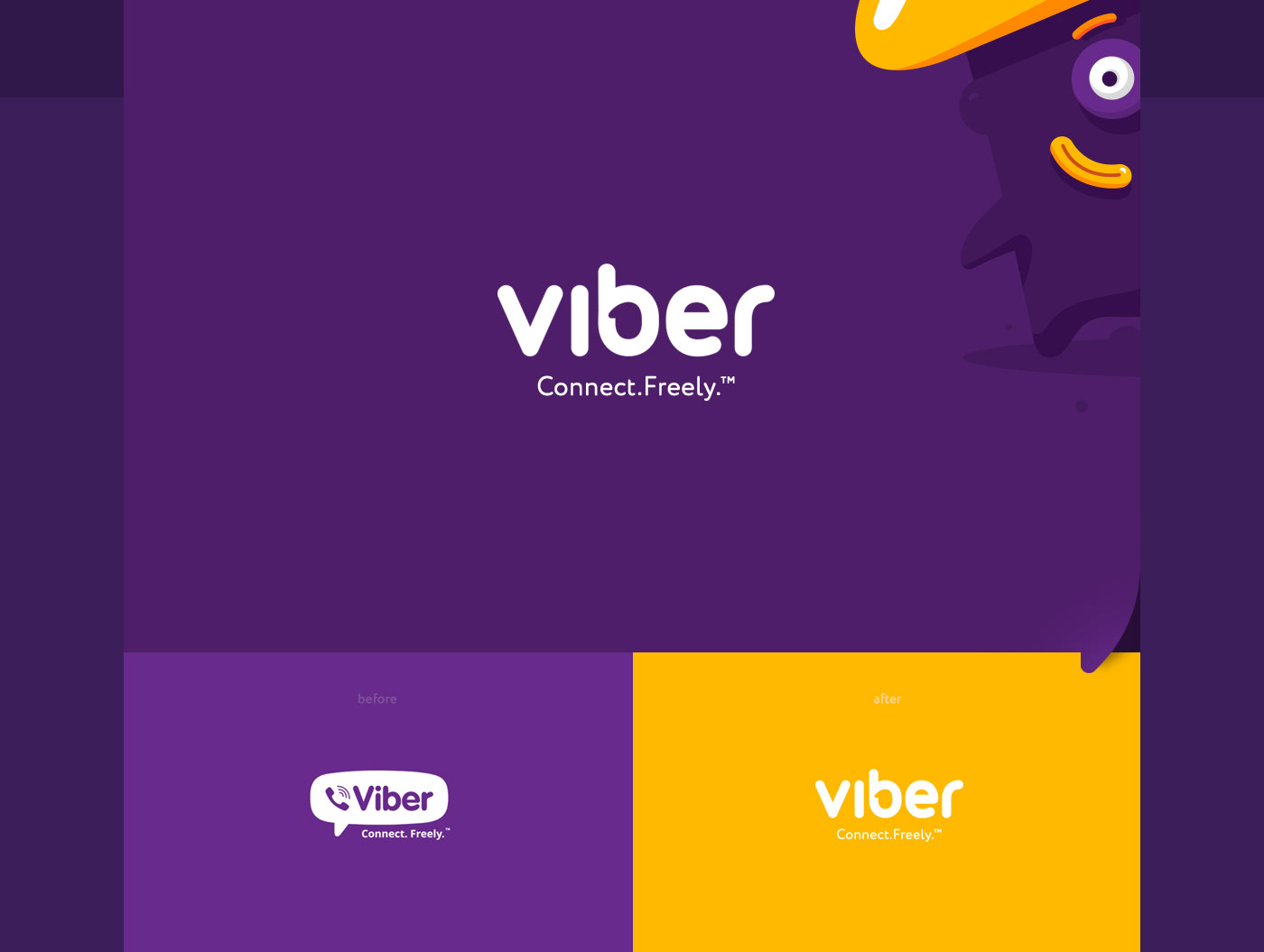 stiker Website brand identity Icon viber Character sketch design logo