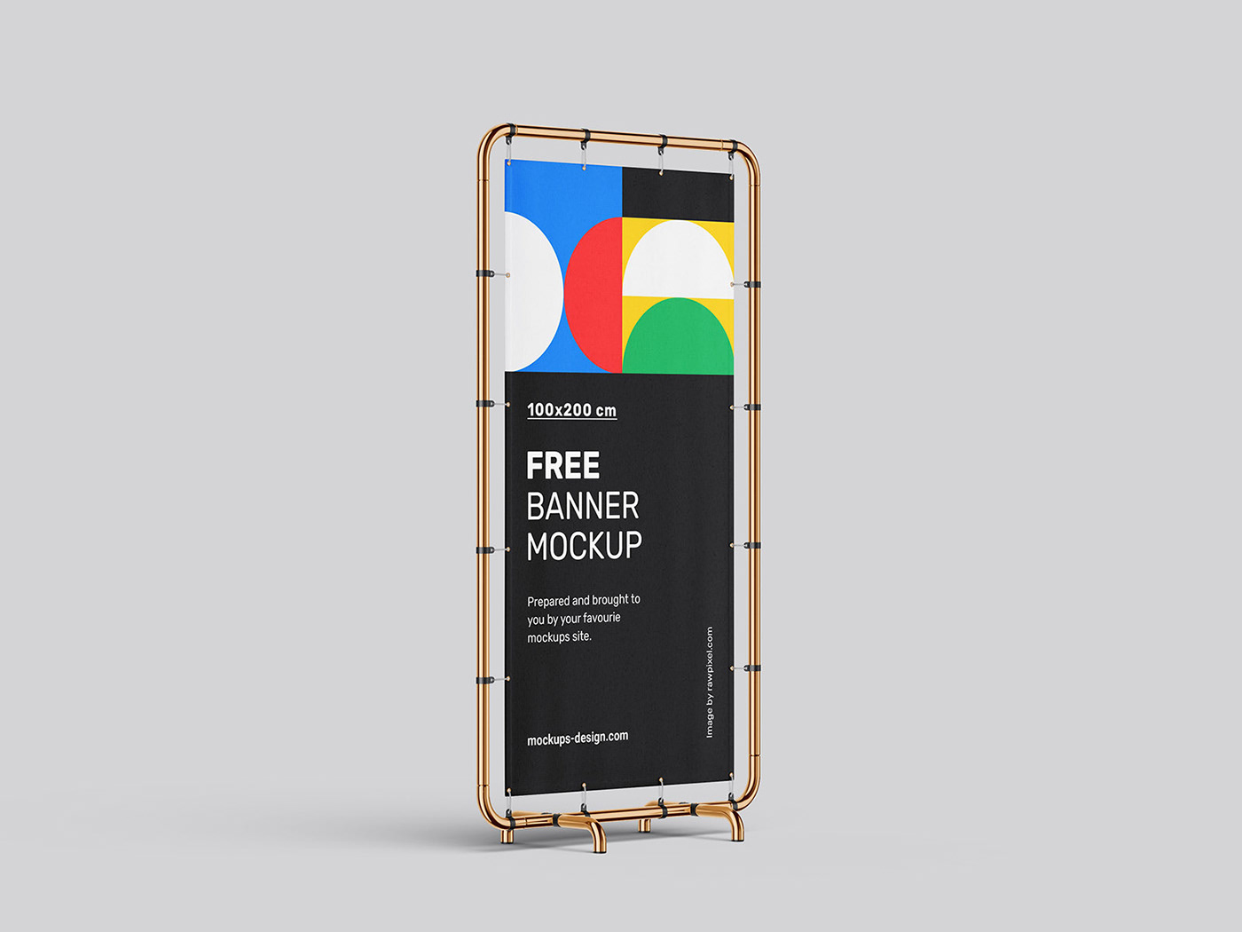 baner Display Exhibition  Mockup psd Roll-Up rollup Stand template