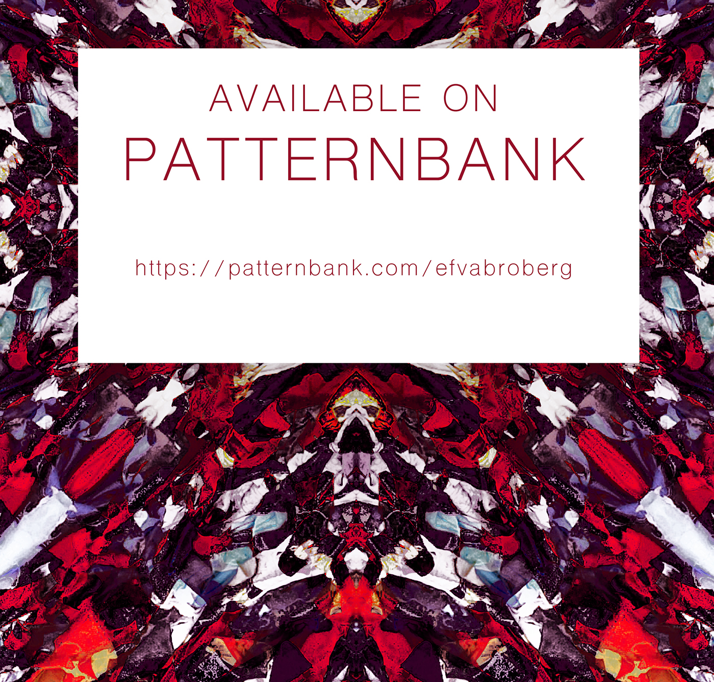 kaleidoscope textile design  pattern surface pattern design Fashion  diamond  glass red patternbank textile