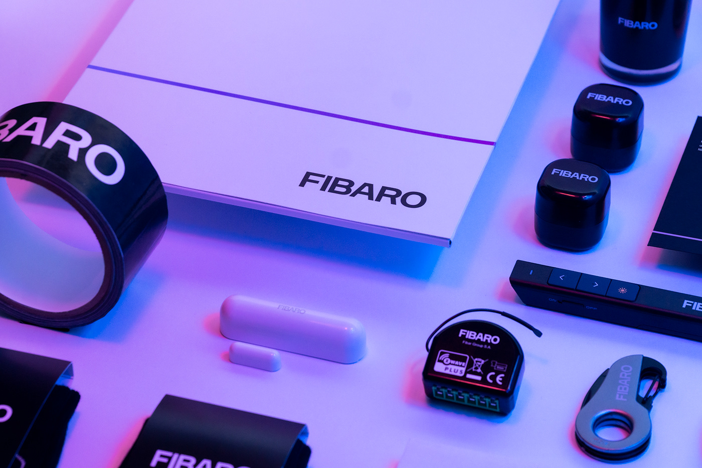 fibaro Smart Home print design  Layout Brand Design kommunikat rebranding visual identity identyfikacja wizualna brand design system