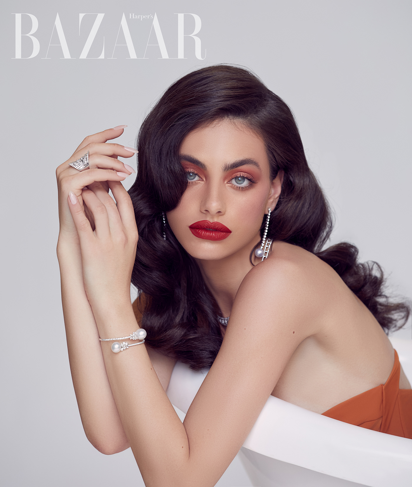 baazar editorial Fashion  magazine Photography  photoshoot portrait retouch retoucher retouching 