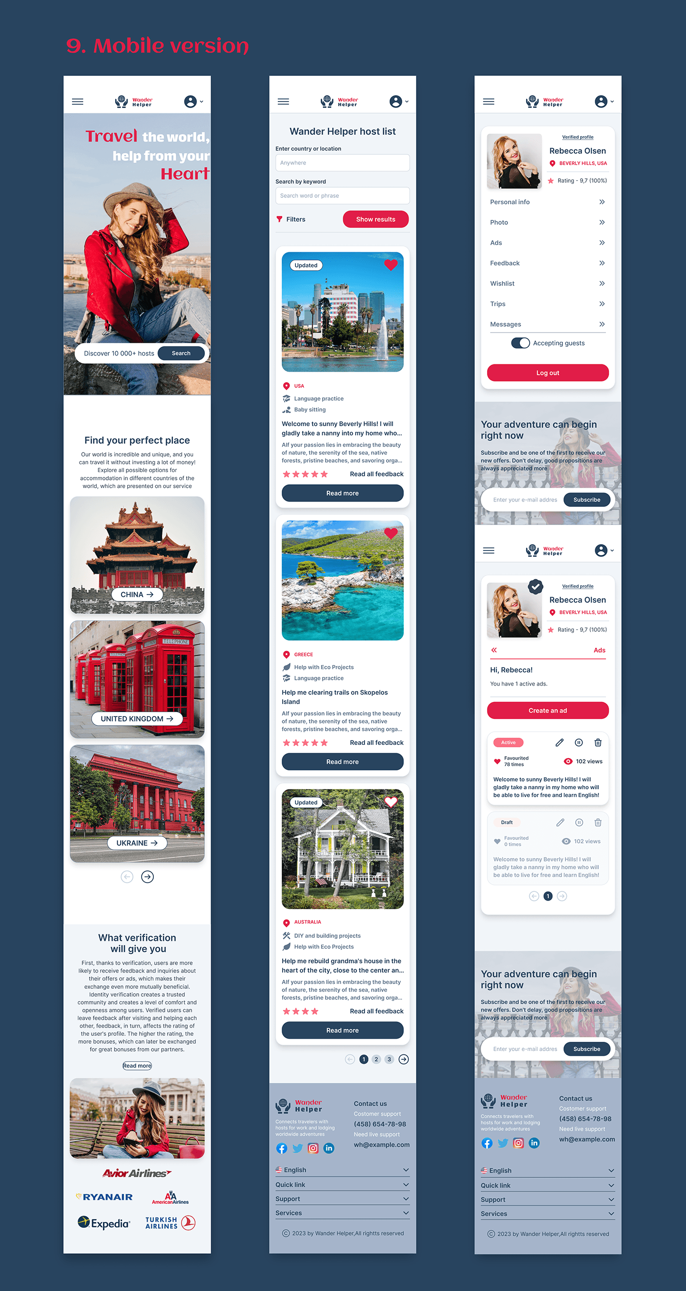 Travel travel agency landing page Website ui design Mobile app UI/UX UX design tourism tourists