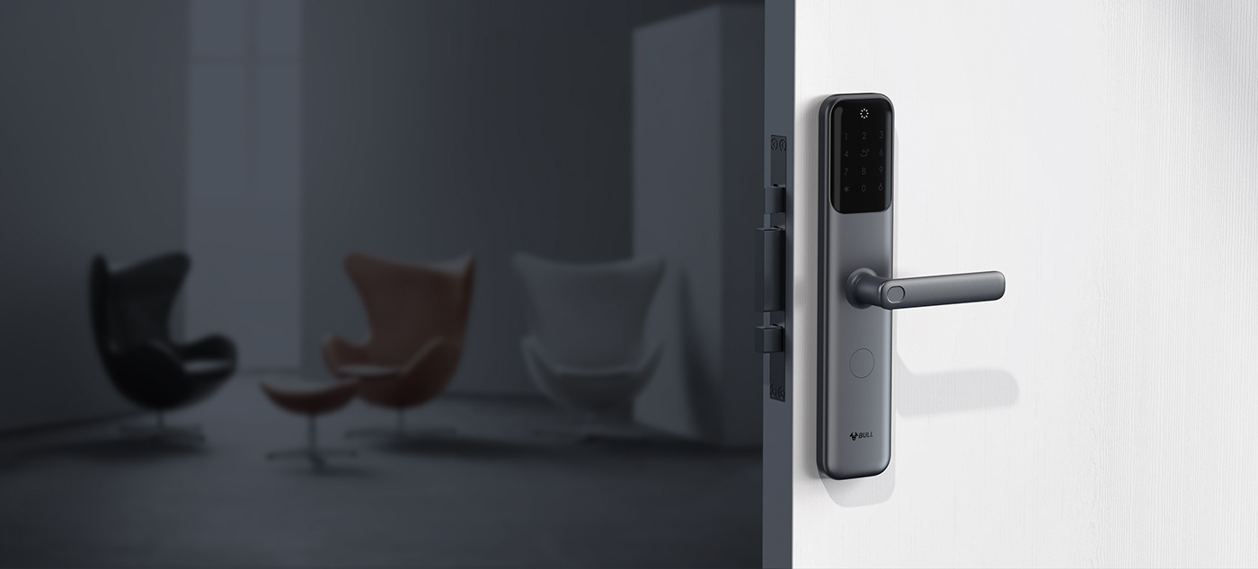 3C design industrial design  lock prouduct Smart Smart Home smart device Lamp light