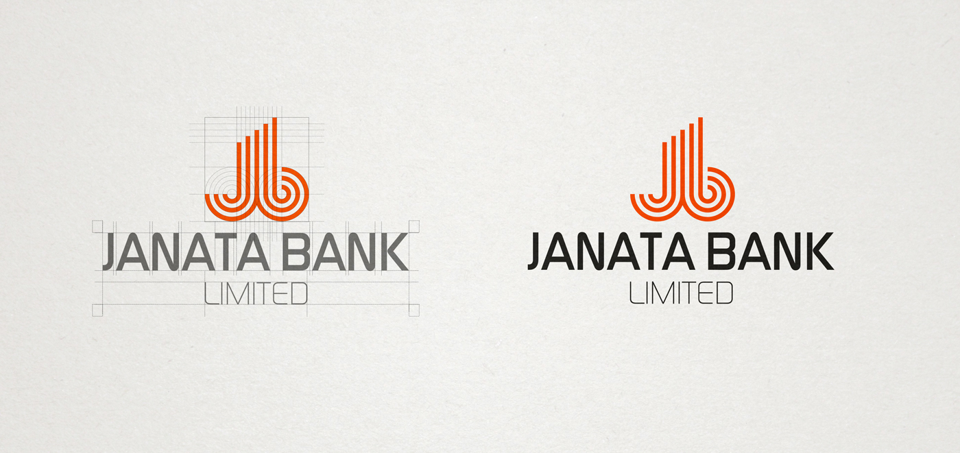 logo Logo Design design Bank Bangladesh corporate identity brand concept janata nerd rabbit