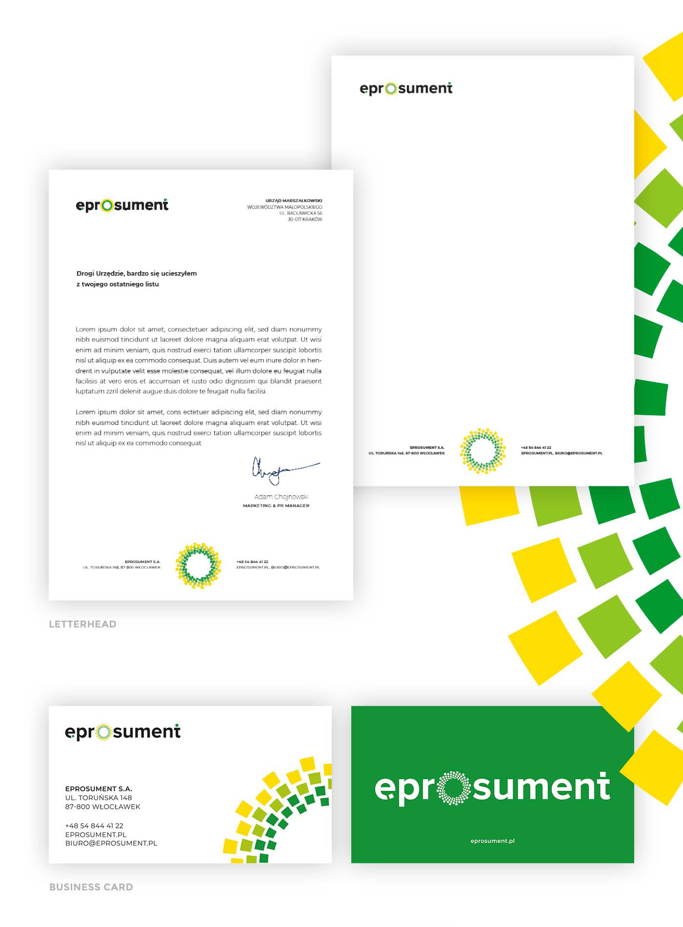 Business Cards corporate dtp identity letterhead logo photovoltaic print Solar energy visual identity