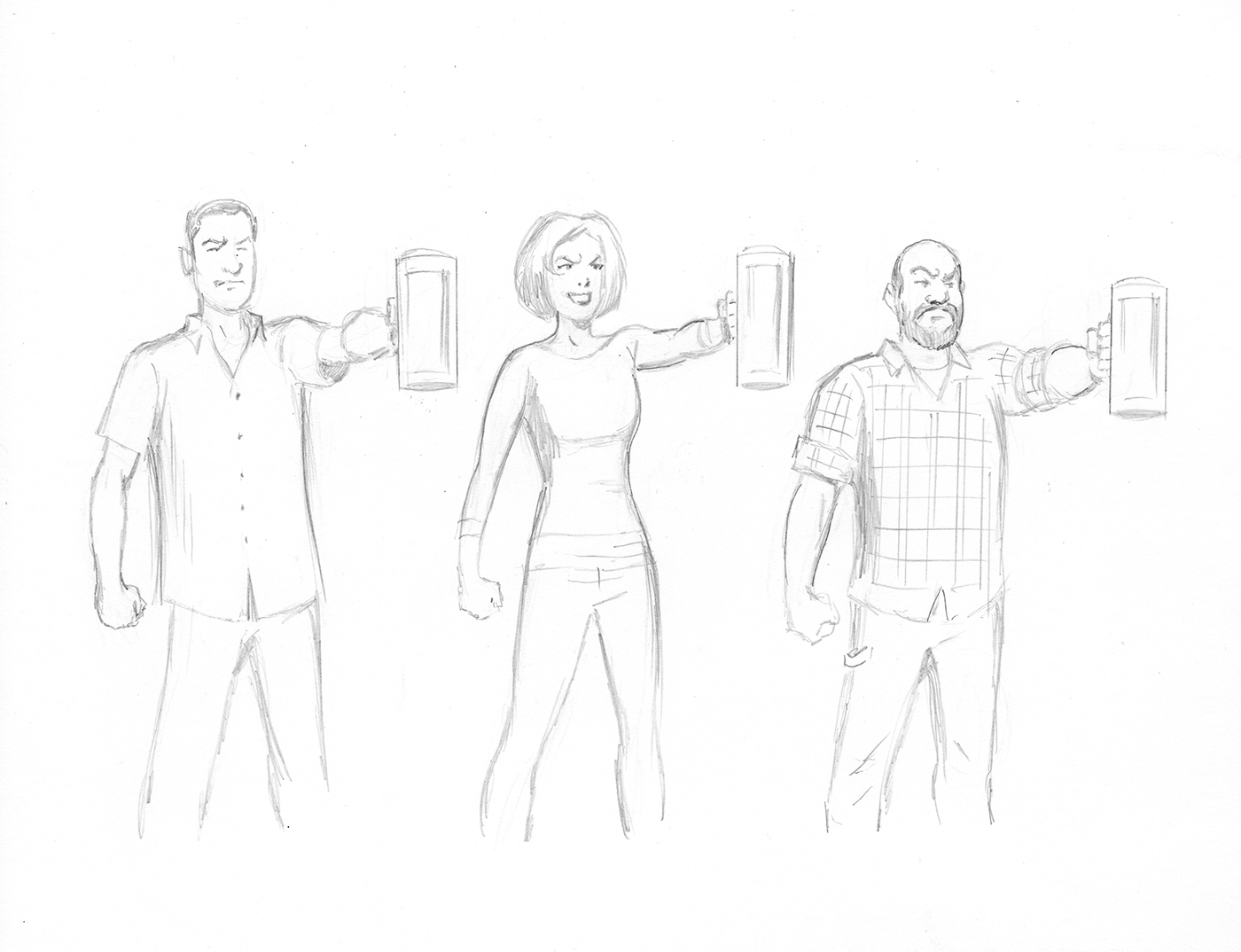 Storyboards beer microbrew concept game