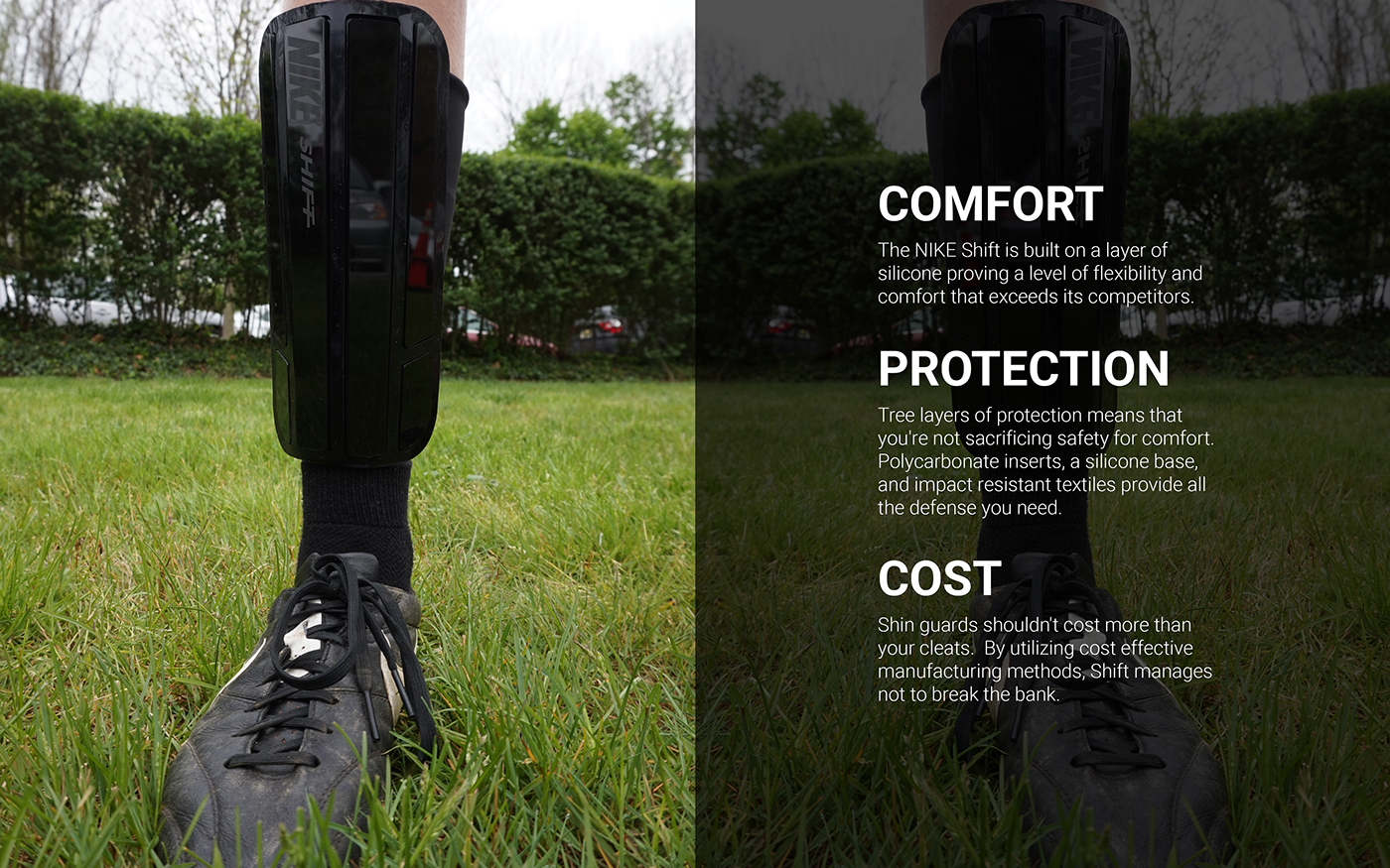 soccer sports minimal shin guard shoes Nike flexible
