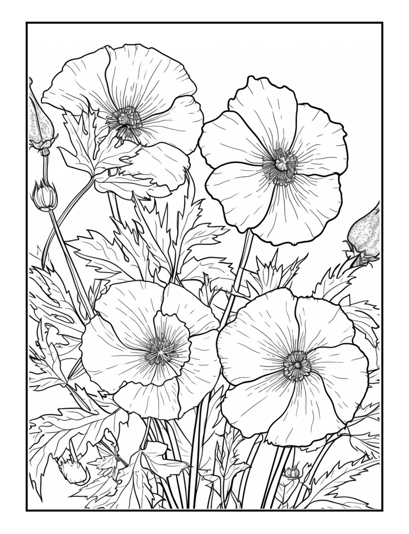 Drawing  Flower Illustration coloring book kdp Book Cover Design publishing   book design floral