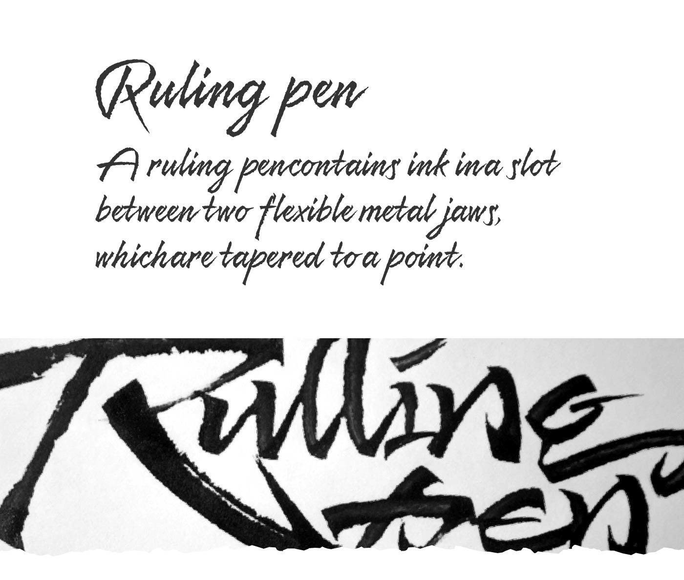 resphekt ruling pen font Free font hand written ink texture brush expressive