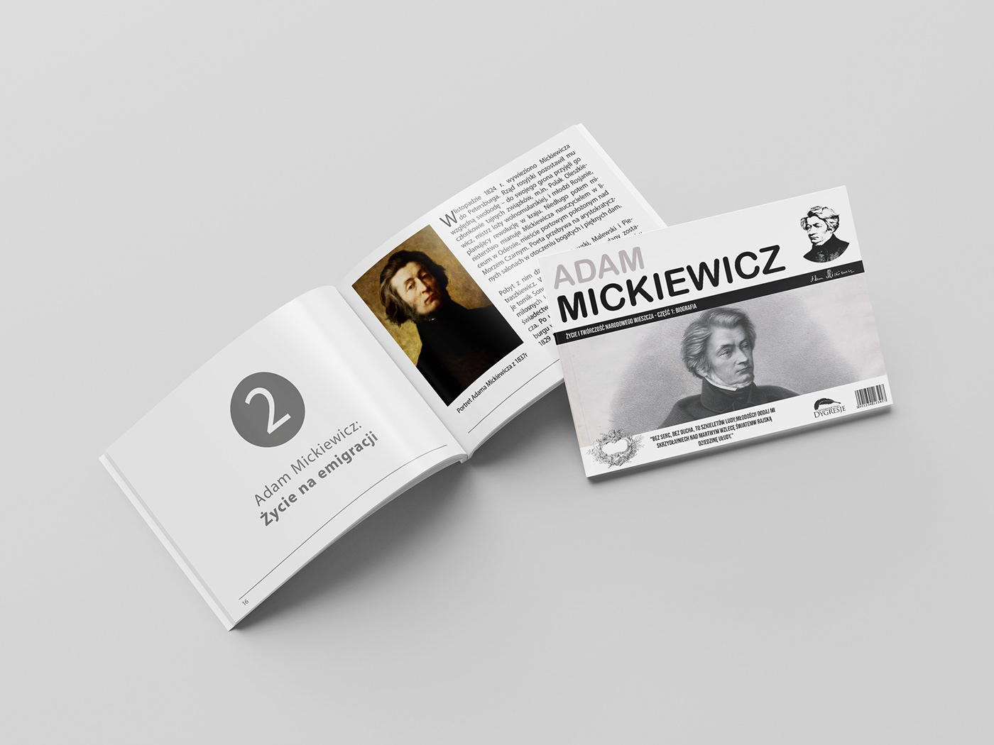 Adam Mickiewicz brochure catalog InDesign książka magazine mickiewicz Publications publikacje typografia