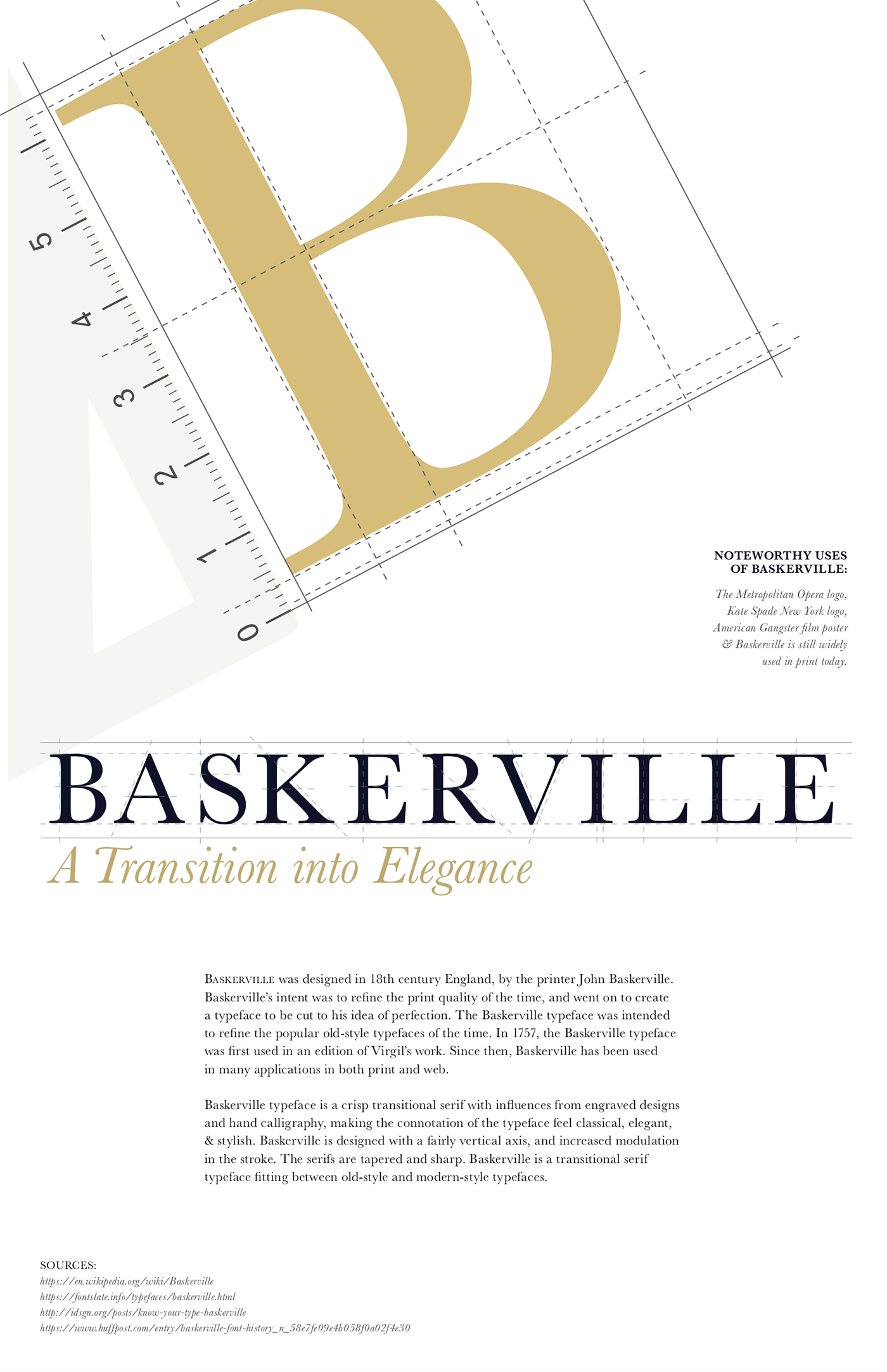 Baskerville design letter poster type typographic typography  