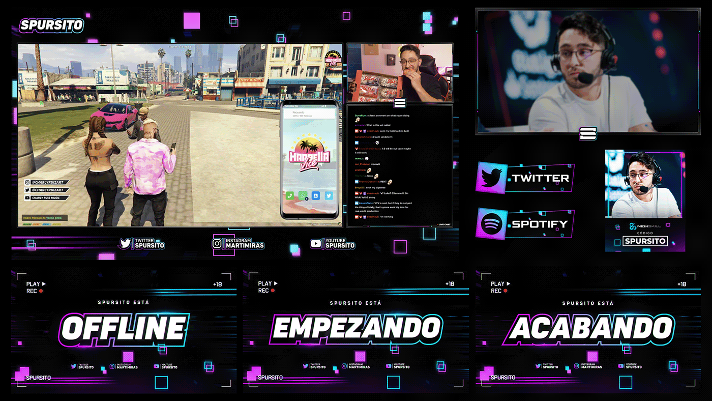 art direction  clean esports Gaming stream Twitch youtube Overlay Fortnite StreamPacks