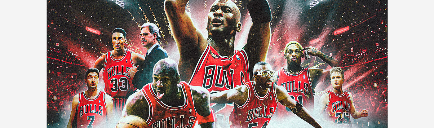 basketball chicago bulls graphic design  Michael Jordan NBA Nike Poster Design sport ESPN Netflix