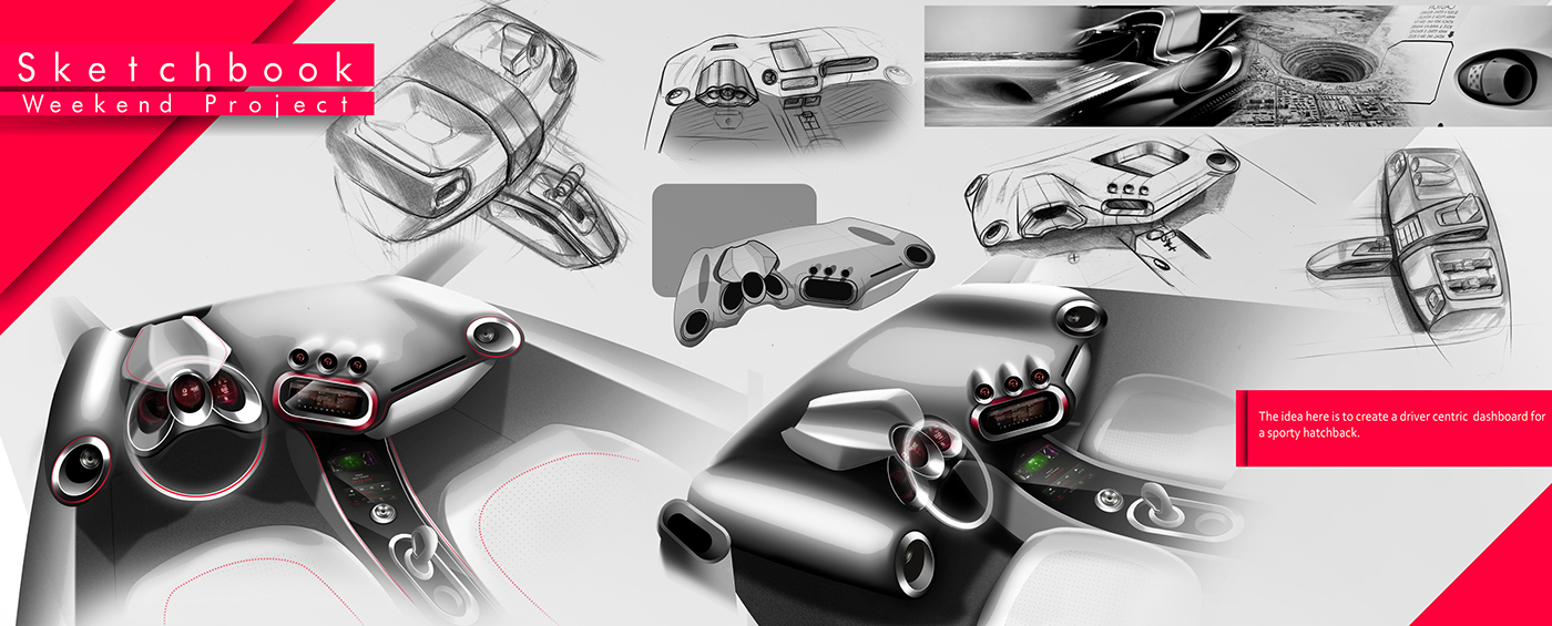 mercedes renault Interior sketches Renders Photography  illustrations Cars Land Rover portfolio
