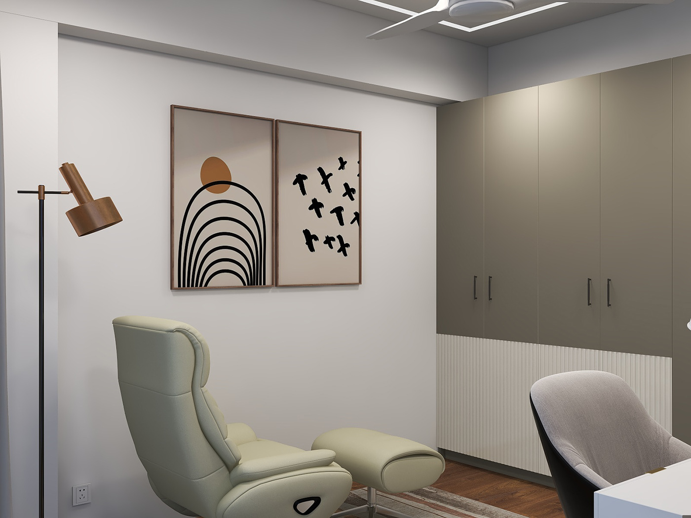 interior design  Residential Design 3D Visualization Render modern visualization