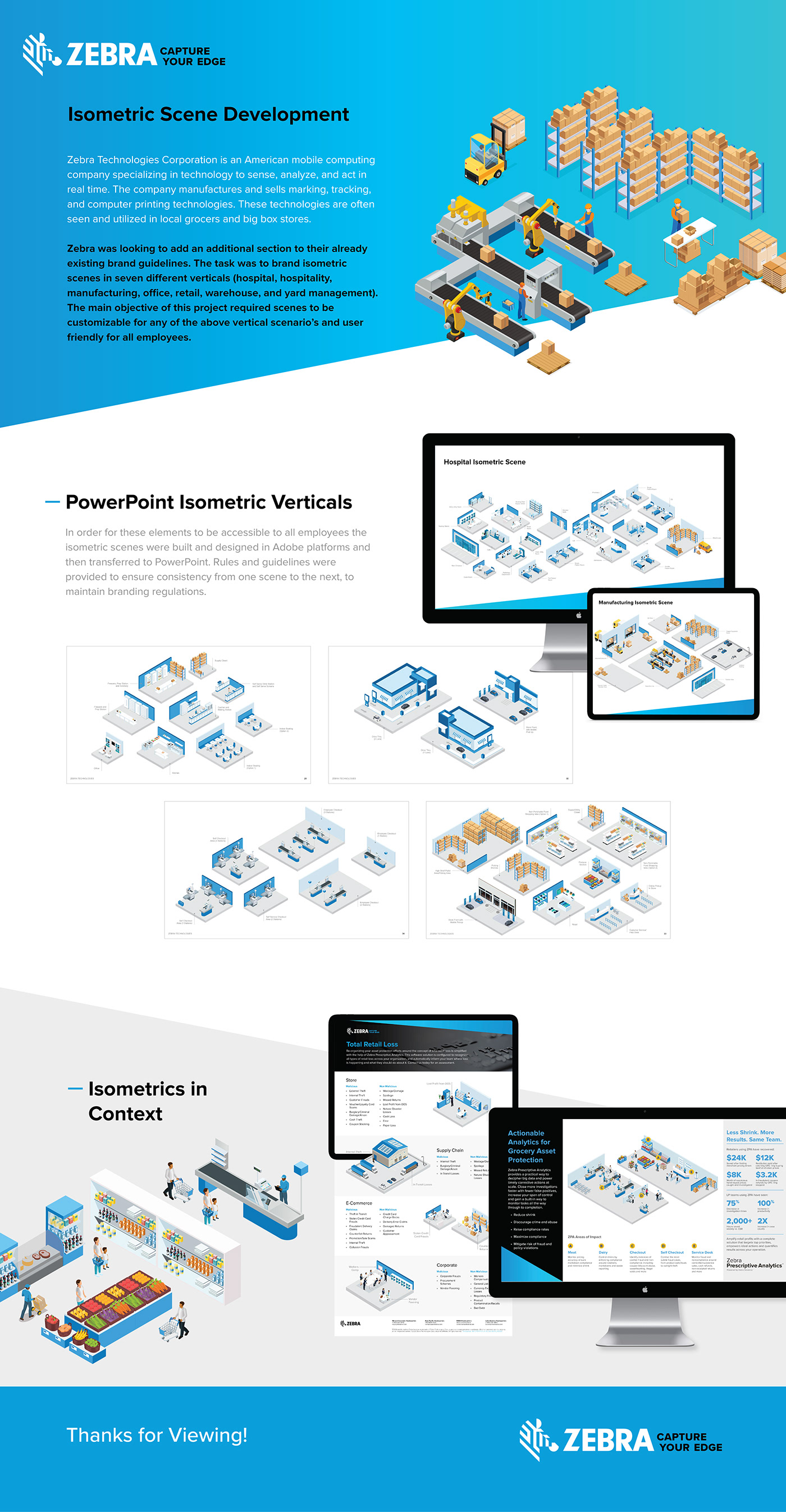Isometric Powerpoint brand assets Isometric Scene