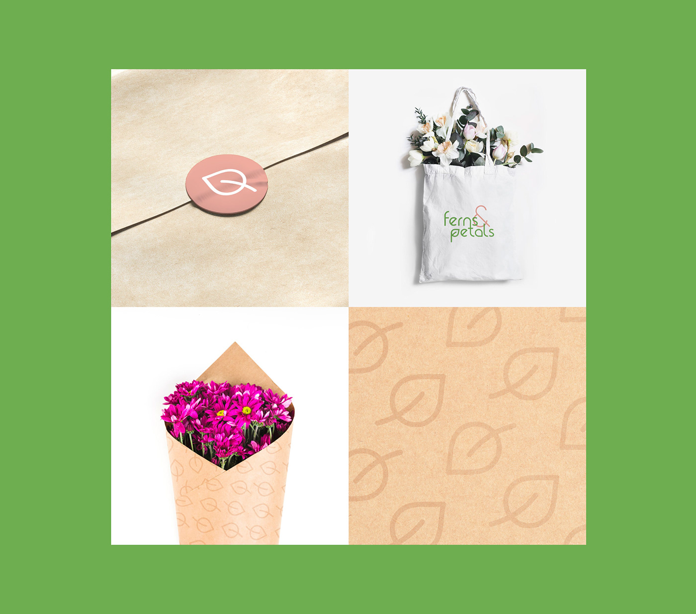 branding  ferns floral flower identity logo Packaging petals rebranding marketing  