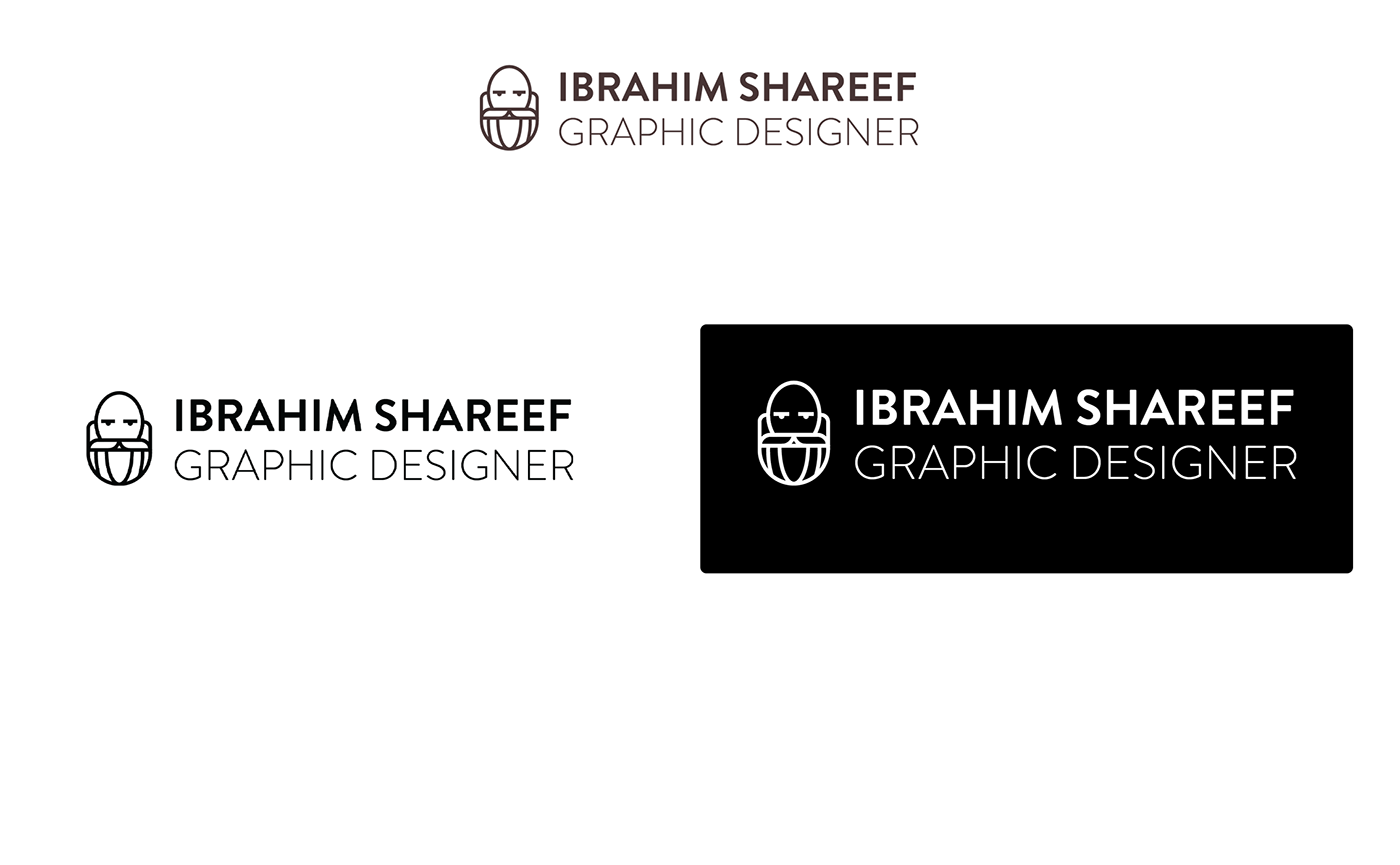 beard elegant logo man portfolio Webdesign