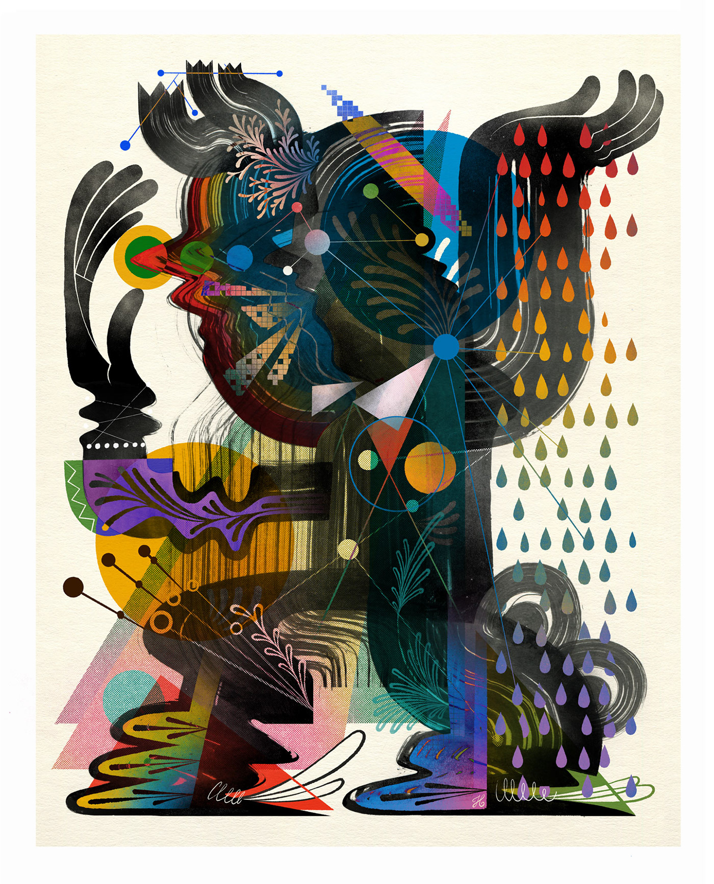 abstract art artwork colorful digital illustration Diversity Diversity and Inclusion diversity illustration Drawing  ink