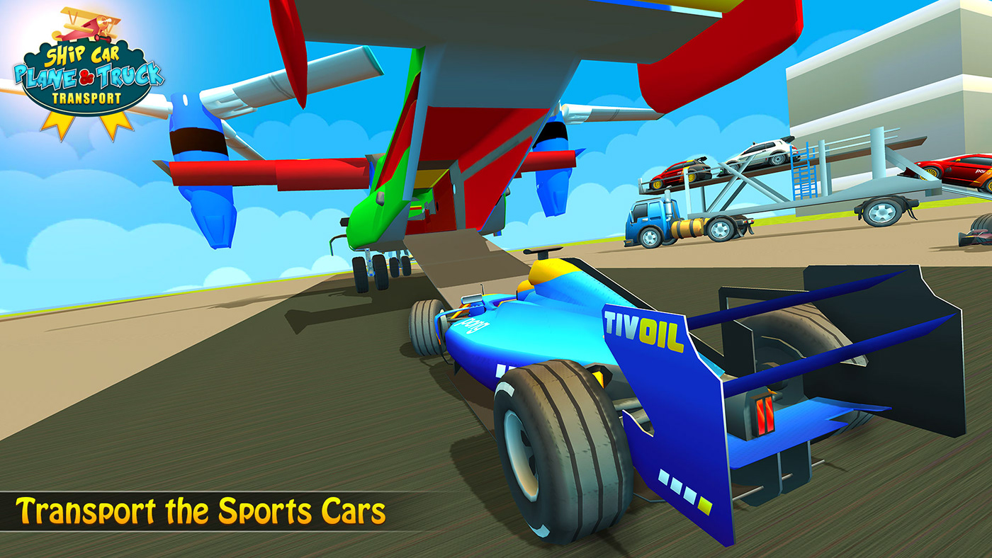 Truck Car Transport Cargo Plane : Real Cargo Ship game get ready to play race car delivery game cargo truck