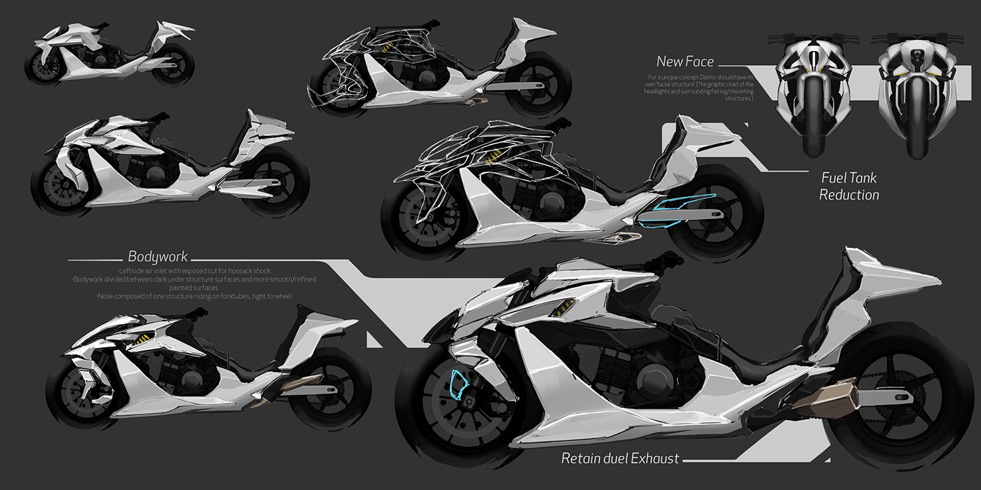 motorcycle design product design  Renders sketches Transportation Design