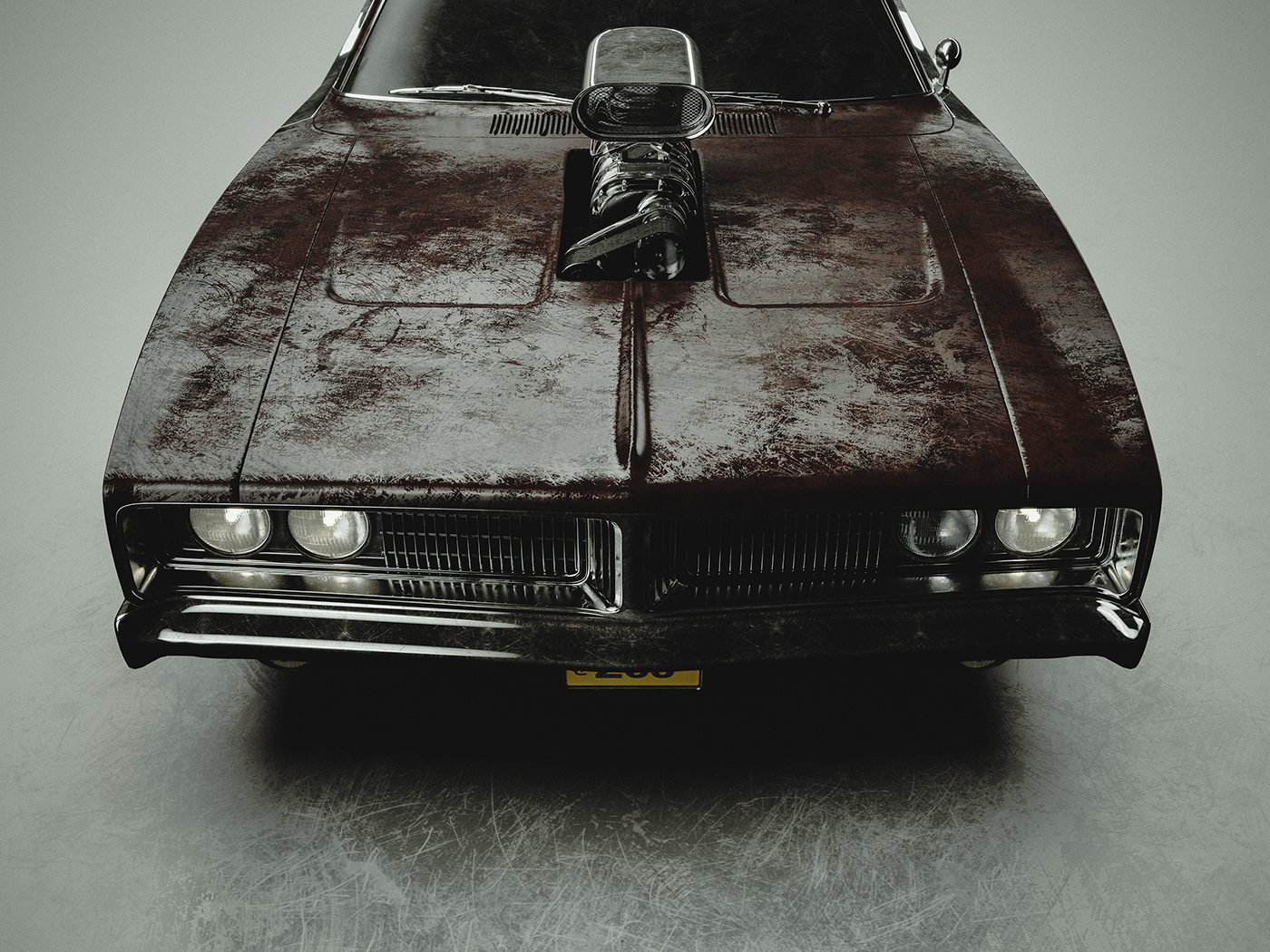 3D automotive   AutomotiveCGI CGI dodge Dodge Charger 1969 Custom keyshot photoshop visualization