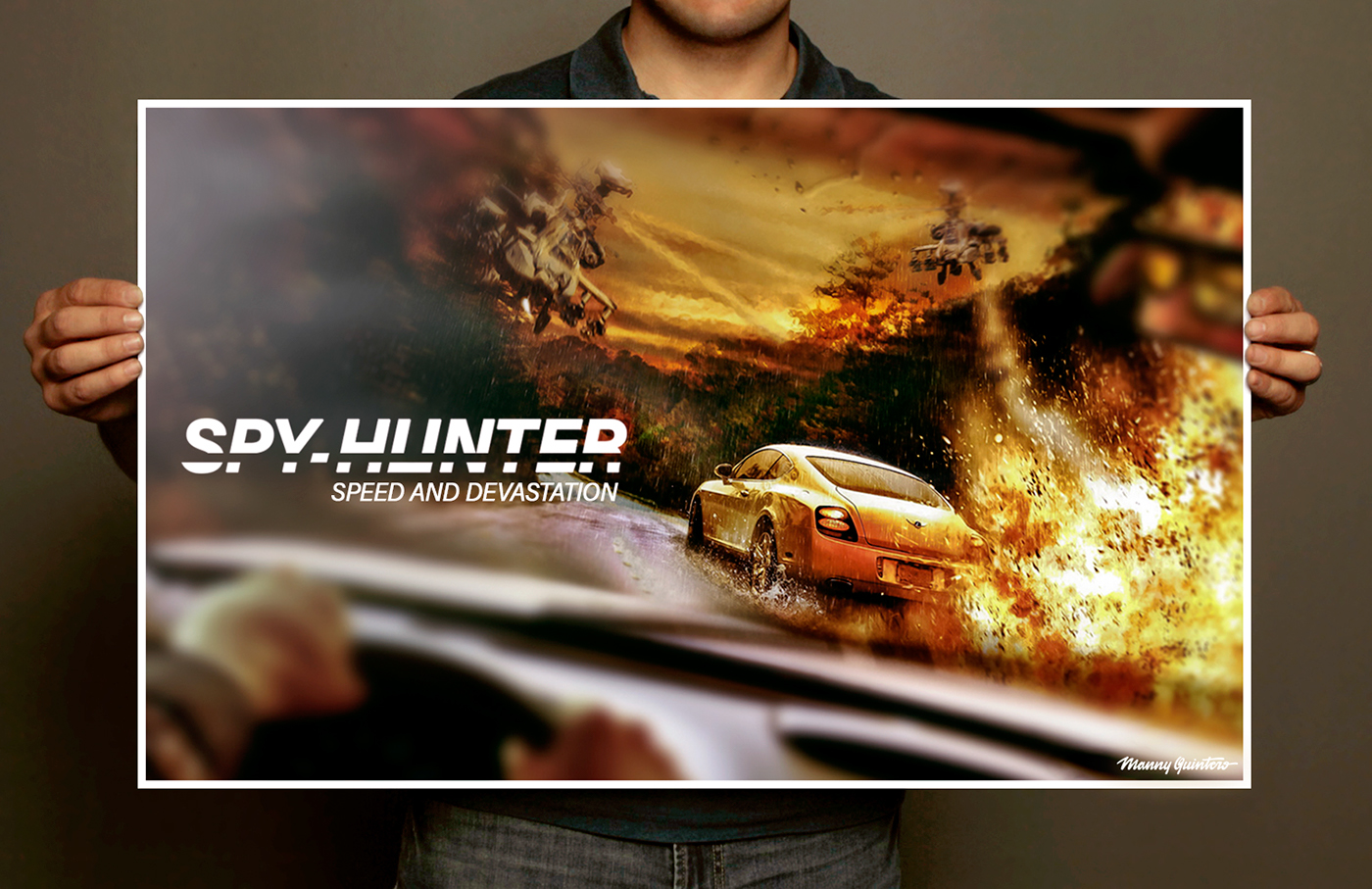 video game video game poster Poster Design mock up photoshop Composite