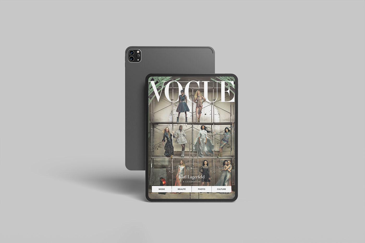 vogue magazine Emagazine ebook epub edition mise en page InDesign editorial design  Layout