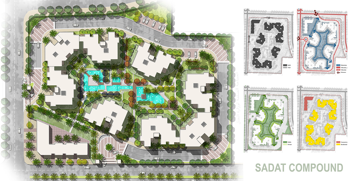 compound Gated Communities Landscape Landscape Architecture  Master Plan residential Urban Design urban planning