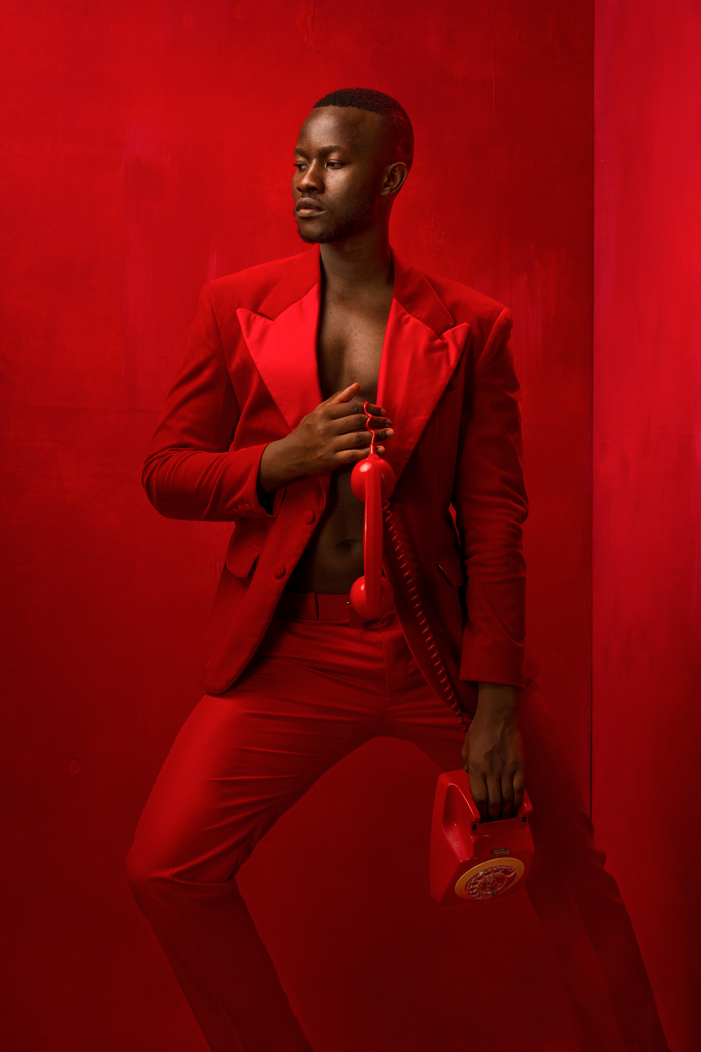Fashion  african africa red suits creative kenya