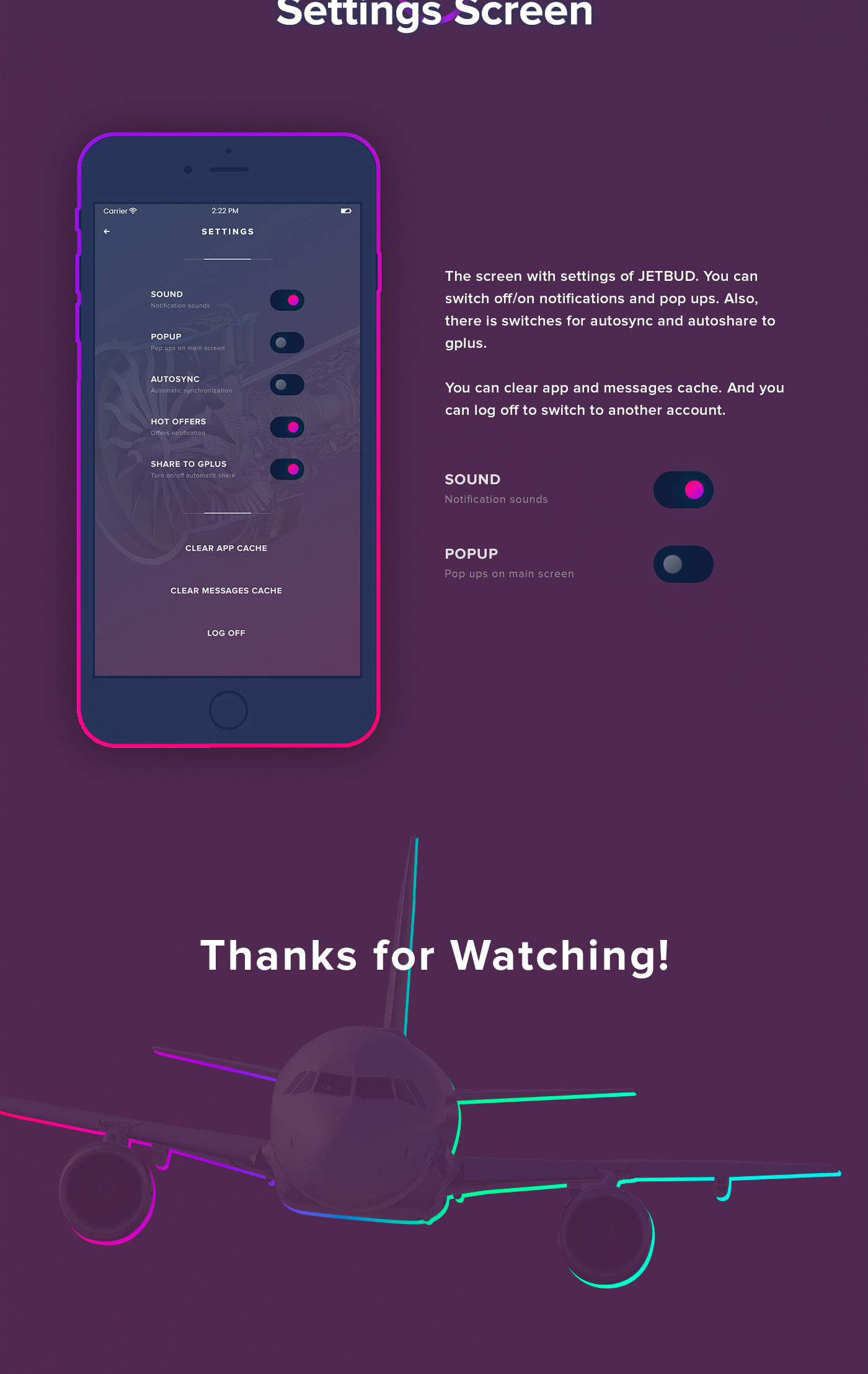 mobile iphone flight plane search ui ux design minimalist bright application