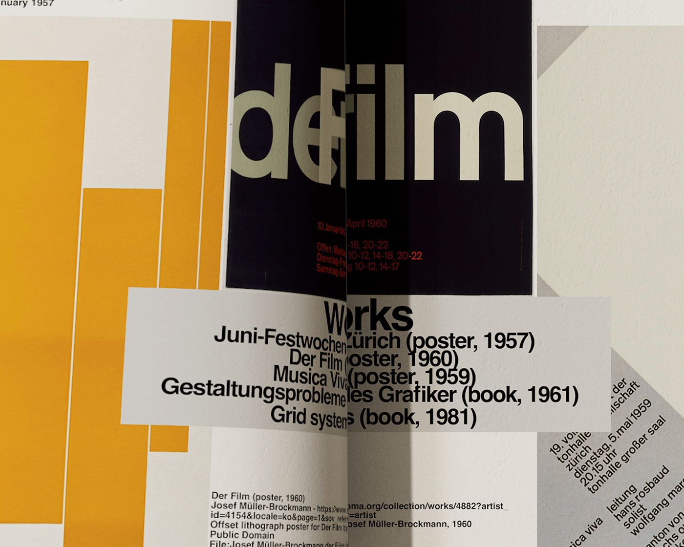 Josef Müller-Brockmann swiss swiss design swiss style typography   editorial book print Layout InDesign