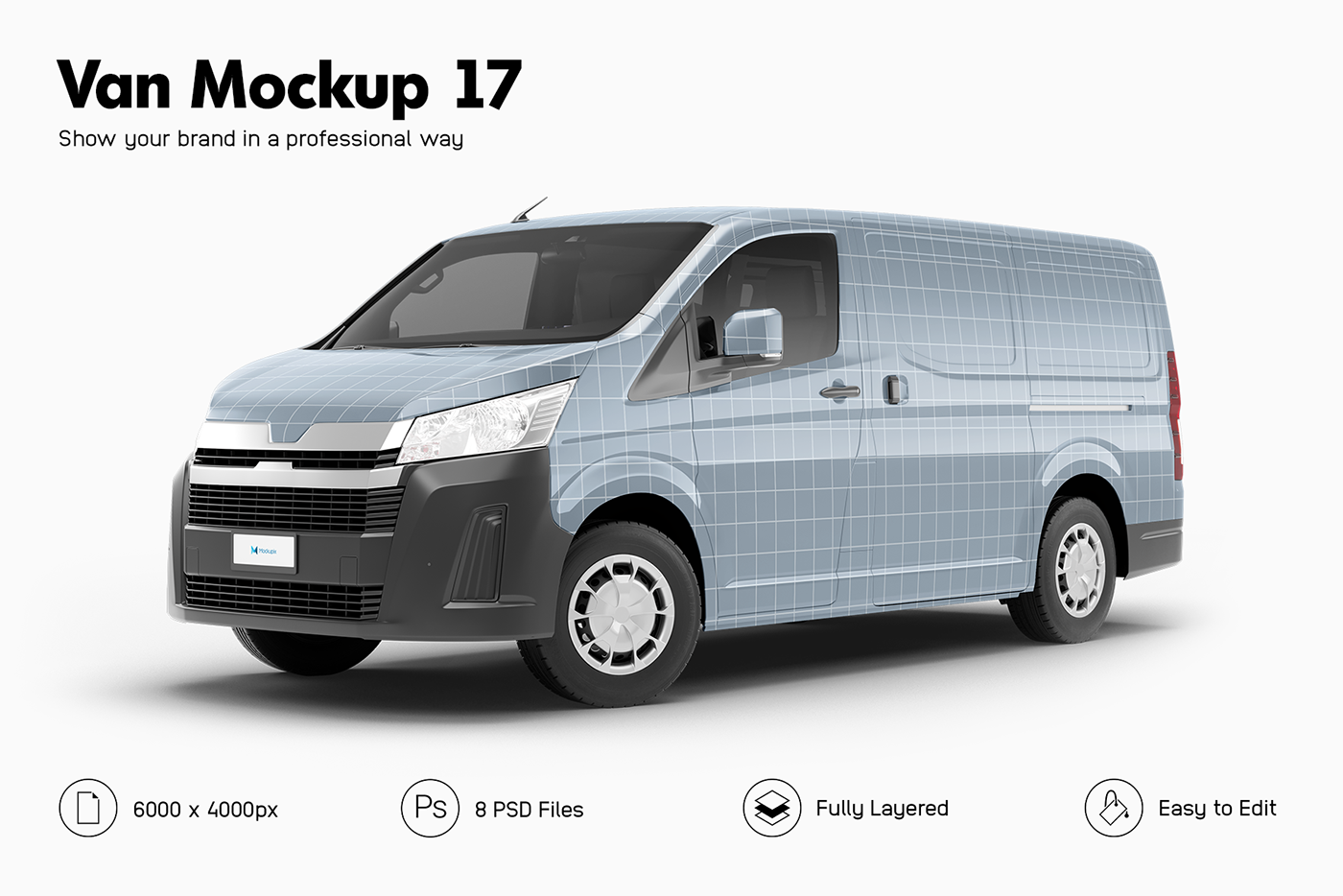 Mockup print toyota Toyota hiace transportation Van Van mockup Vehicle Wrap wrapping