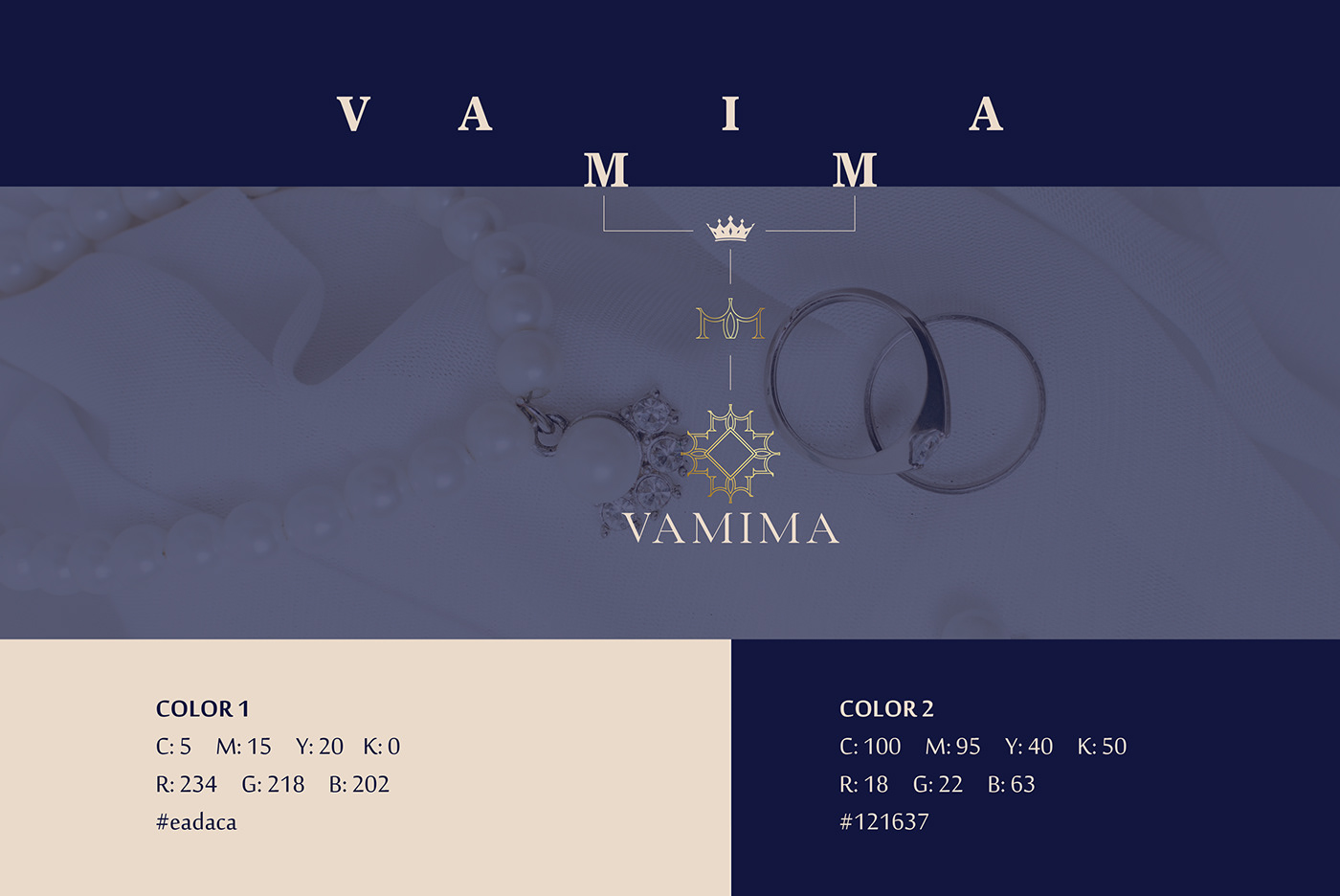 brand diamond  jewelry logo luxury Packaging envelope gold minimal queen