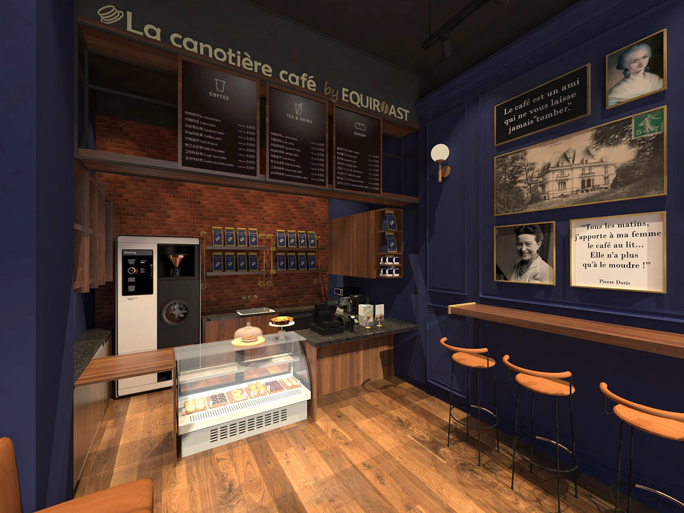 coffeeshop coffeeshopdesign interior design cafe lacanotiere warm interiors