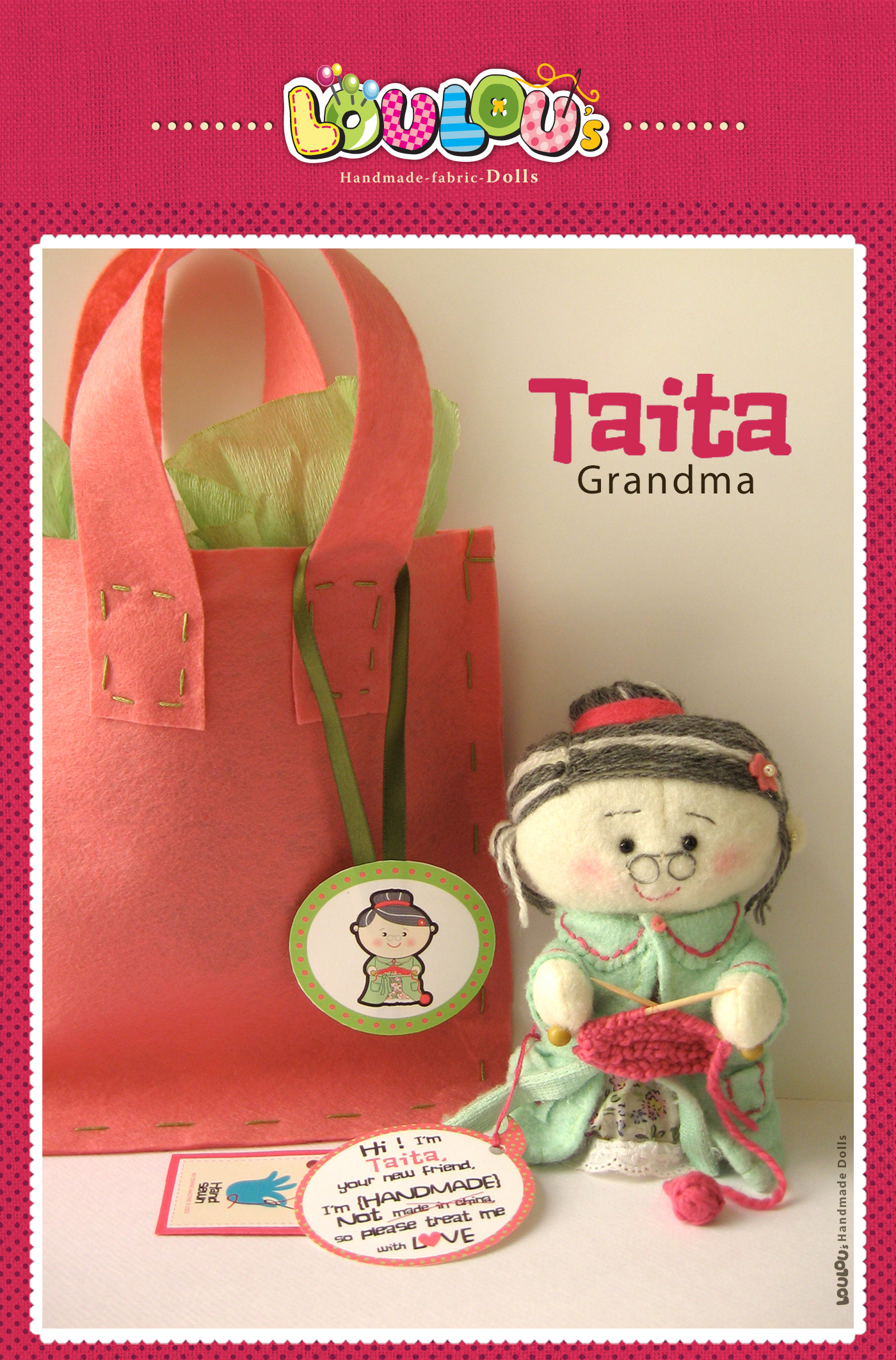 doll handmade grandma cute grandmother Character