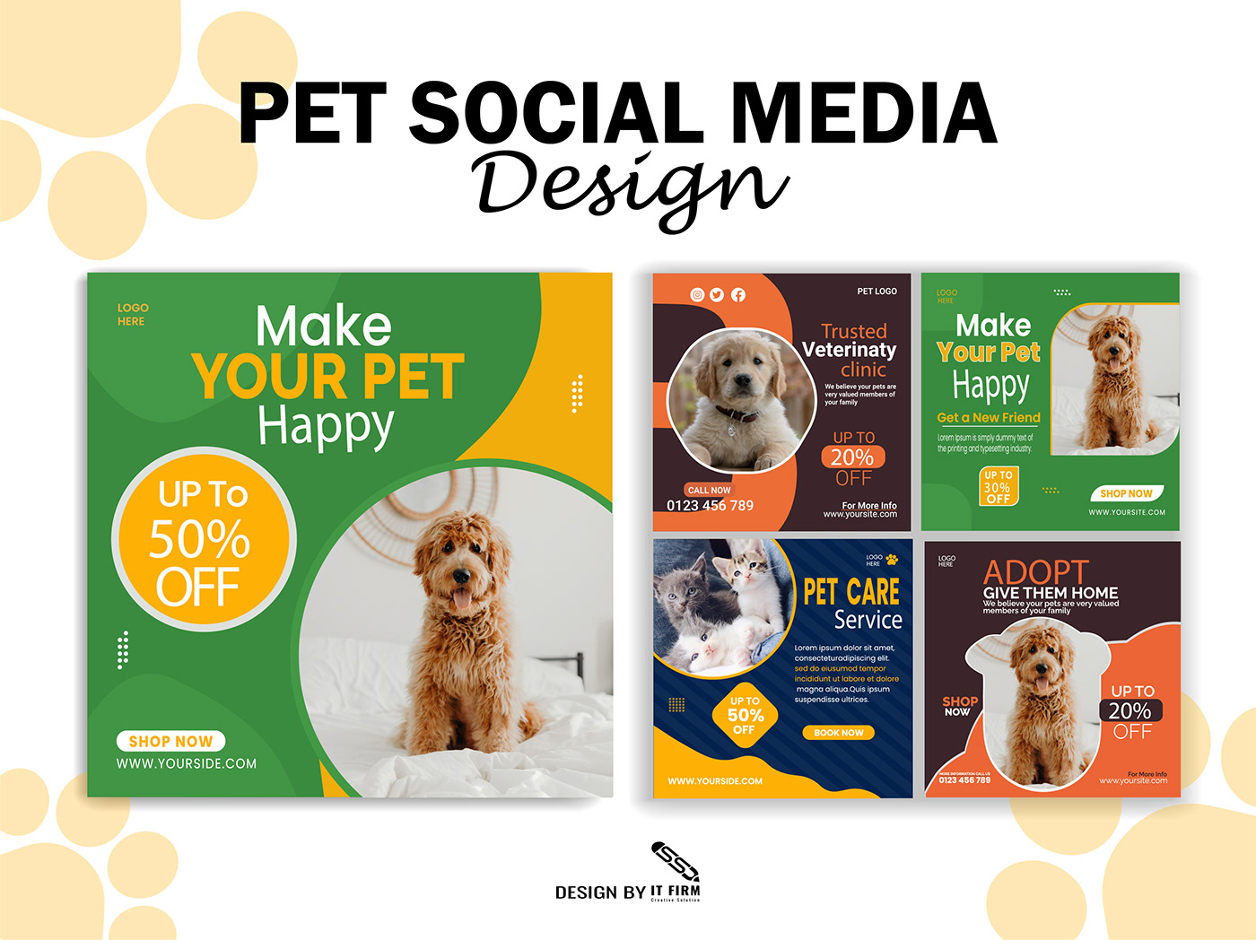 Pet social media Pet banner design Social Media Design Instagram Post cat social media post pet care petshop dog social media post Pet Care shop