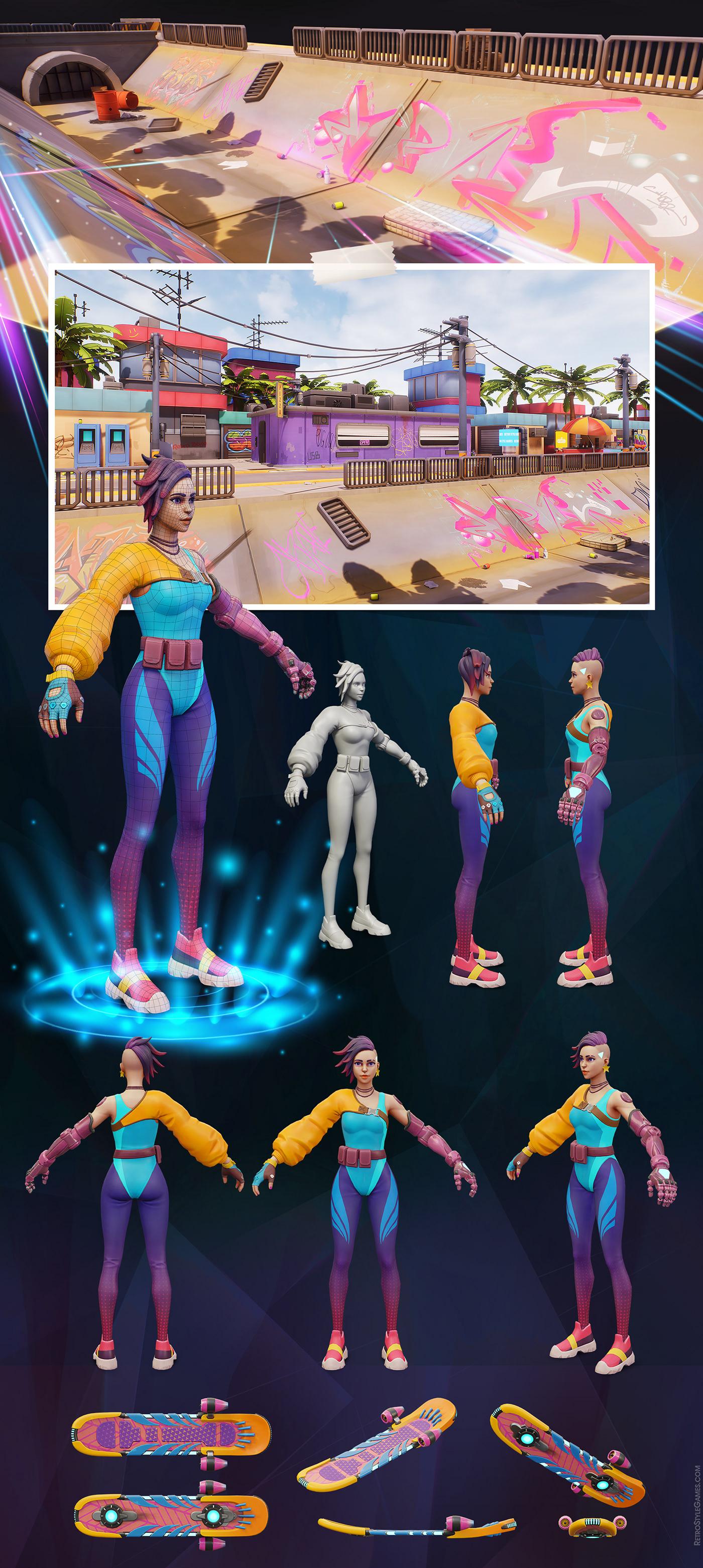 apex legends Character cyberpunk 2077 Fortnite Game Animation modeling overwatch  PBR rigging Valorant