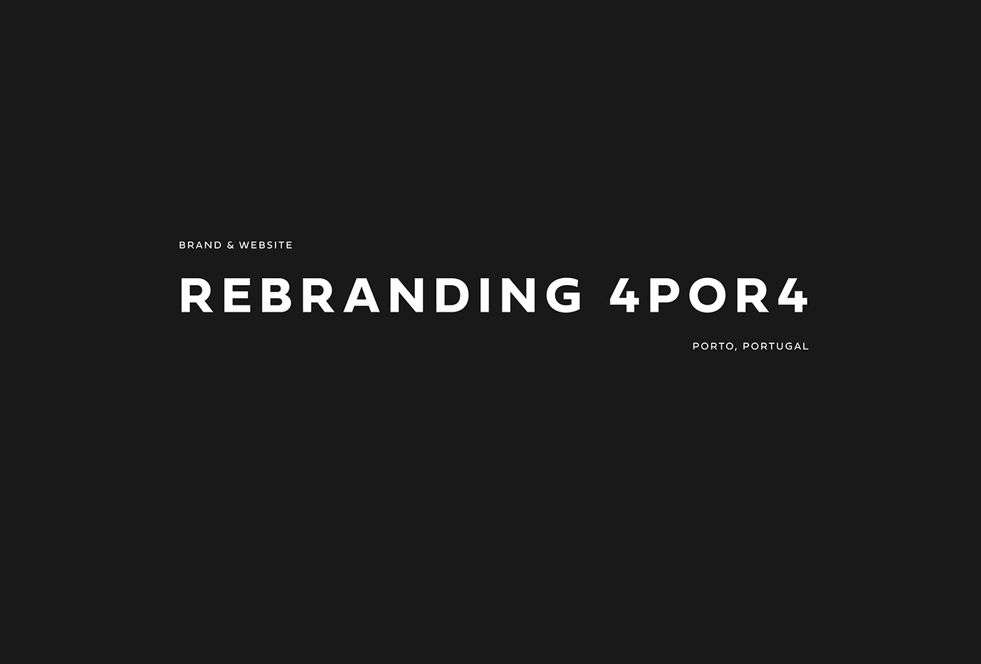 4por4 agency branding  design graphicdesign logo Webdesign Website Interface rebranding