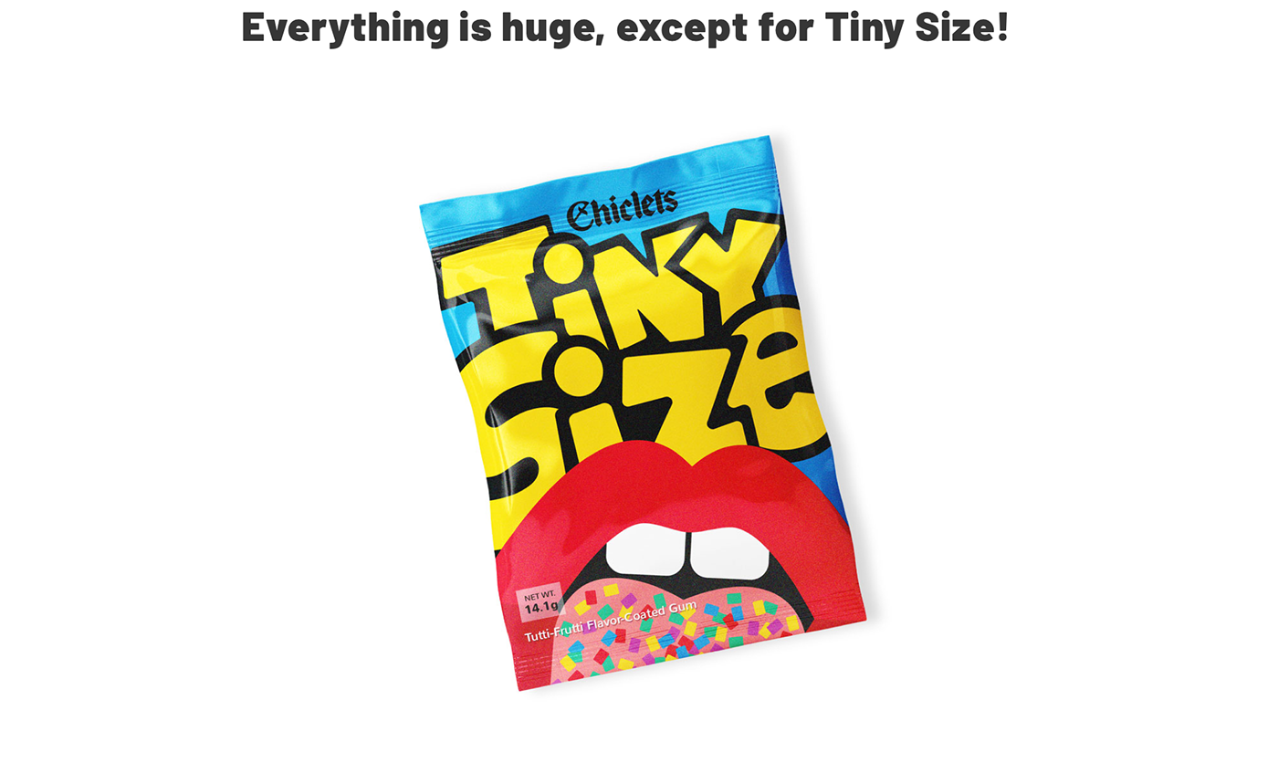 Chiclets Tiny Size gum