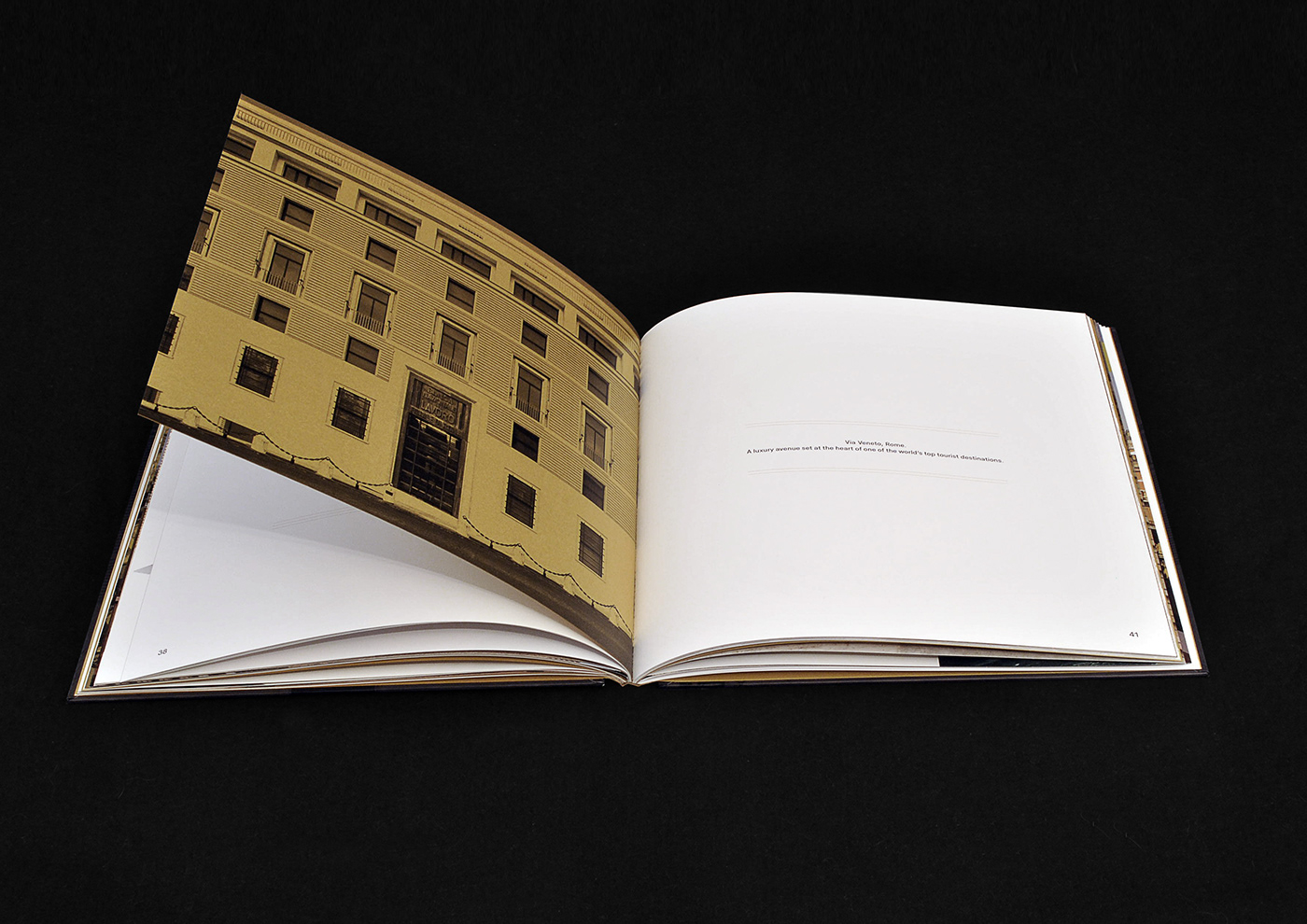editorial brochure Catalogue information architecture  box Bank hotel luxury package paper