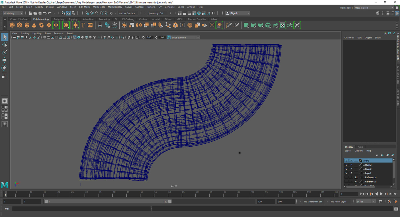 Maya Modelagem 3D 3d modeling Project architecture