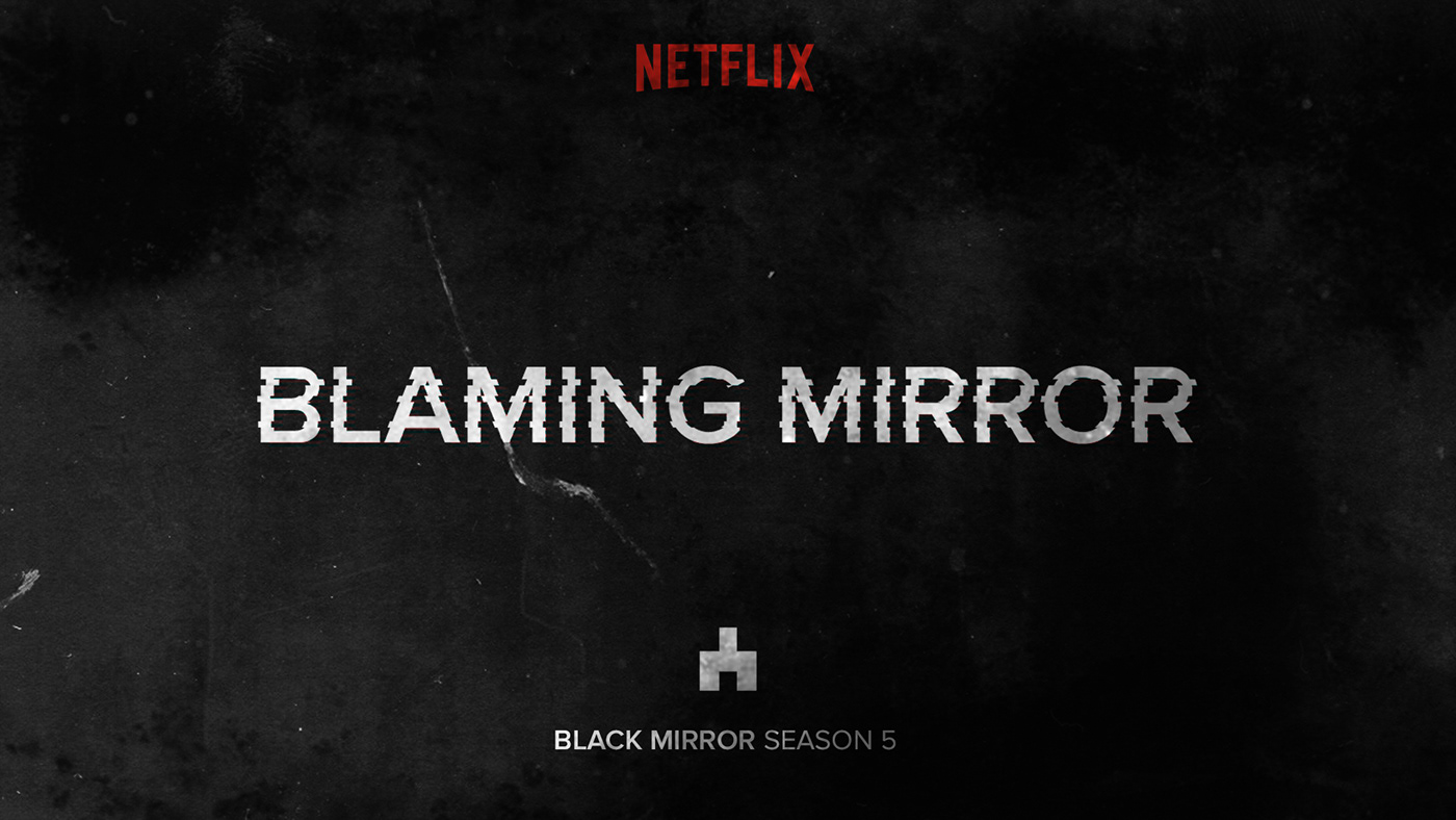 Netflix black mirror art direction  graphic design  Technology interaction activation