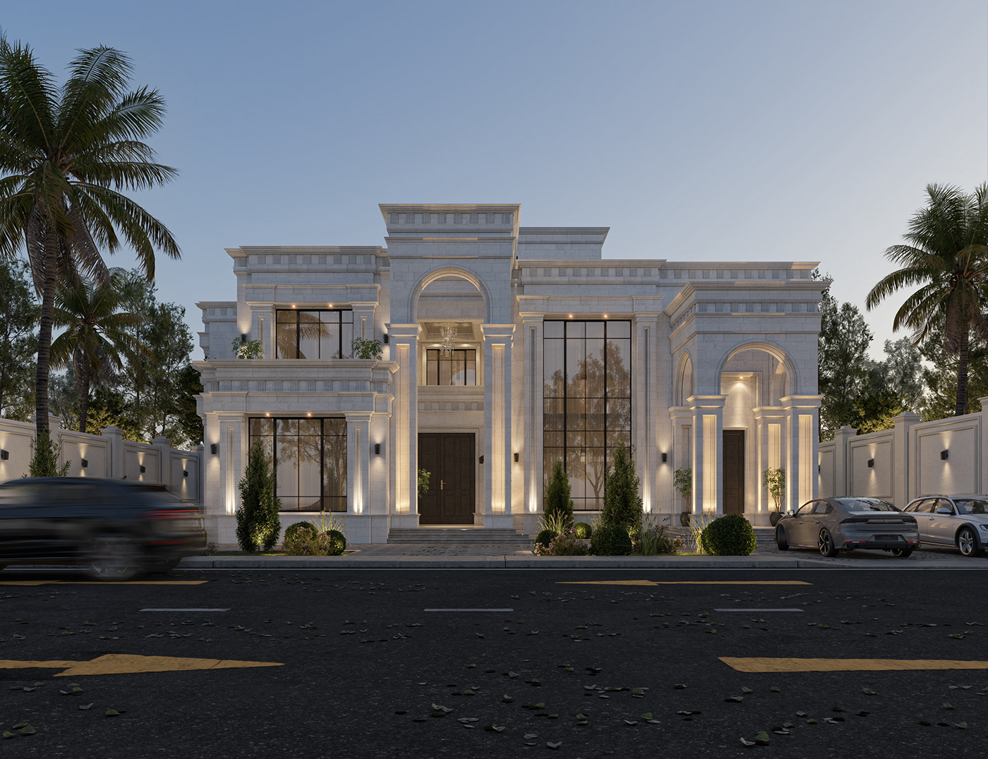 building Render Classic neoclassic design ornaments decorative architecture exterior 3ds max CGI