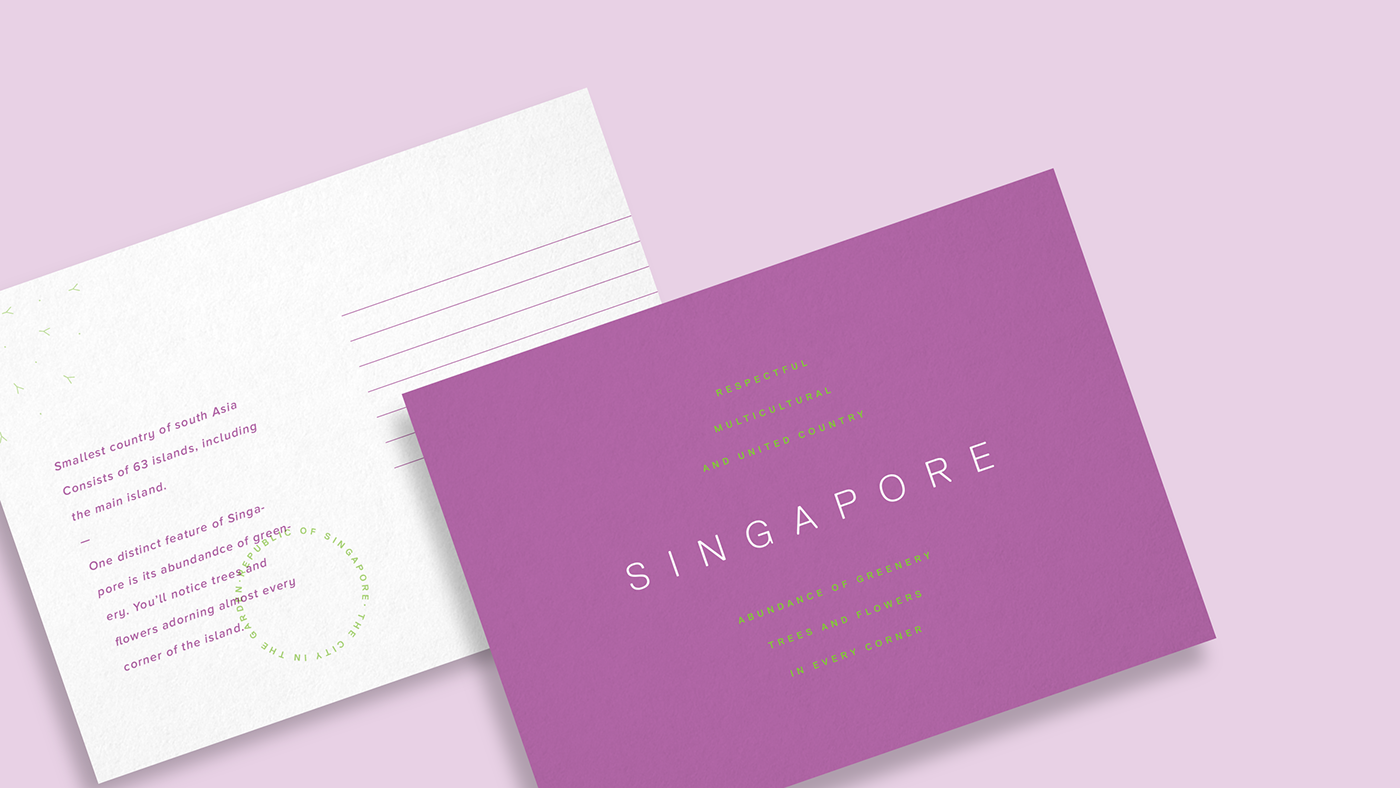 singapore postcards
